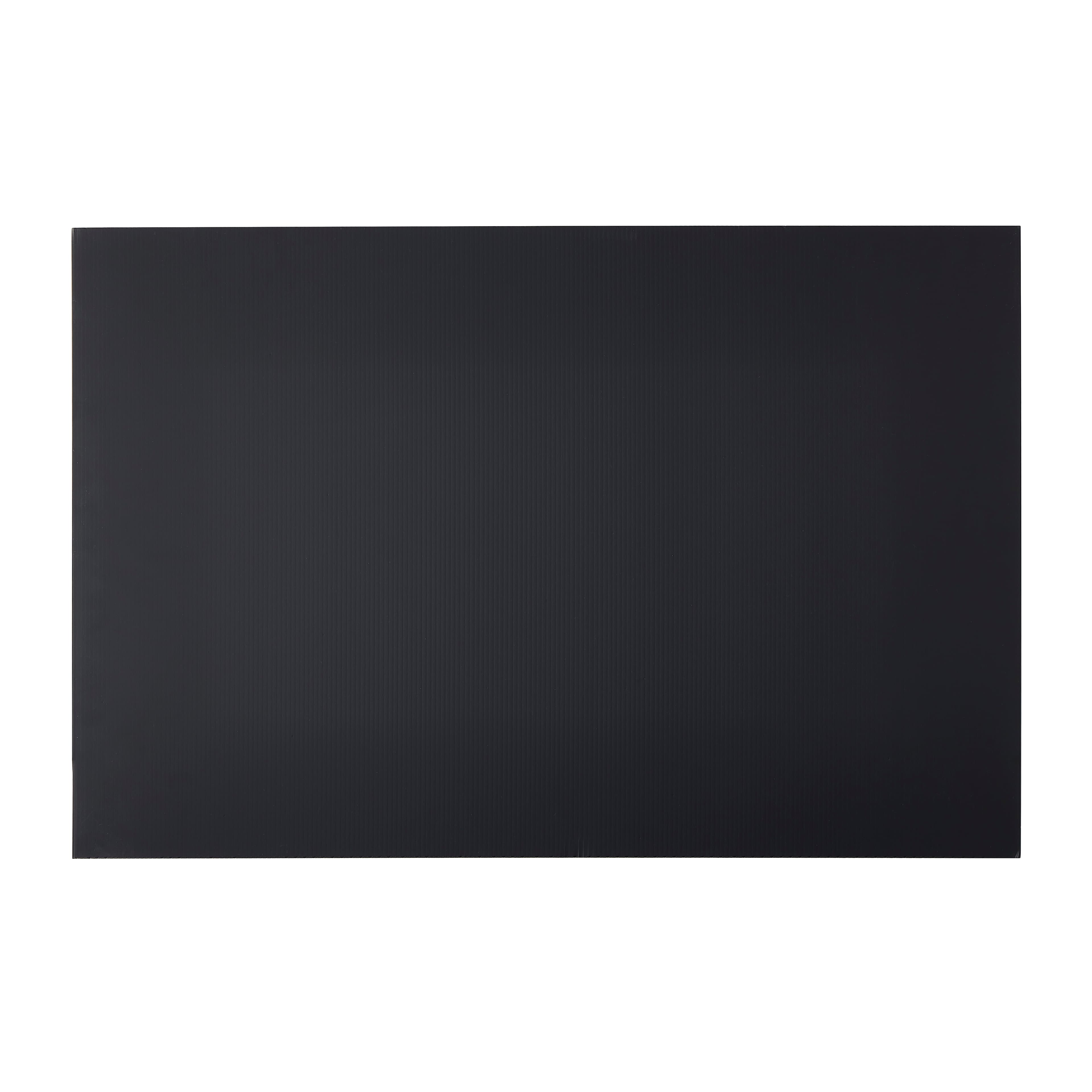 15 Pack: 20" x 30" Black Plastic Corrugated Board by Creatology™