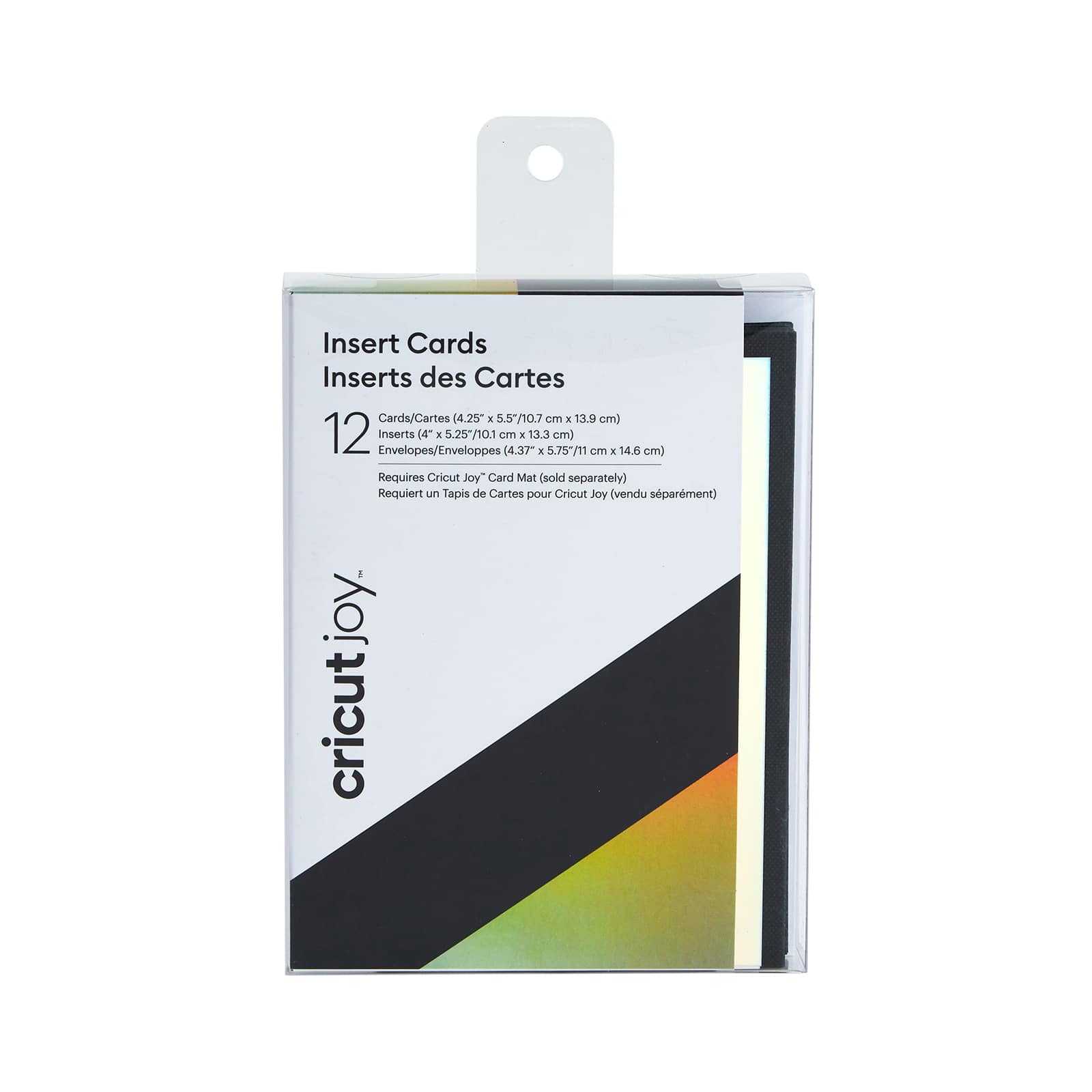Cricut Joy™ Insert Cards Black & Silver Holographic