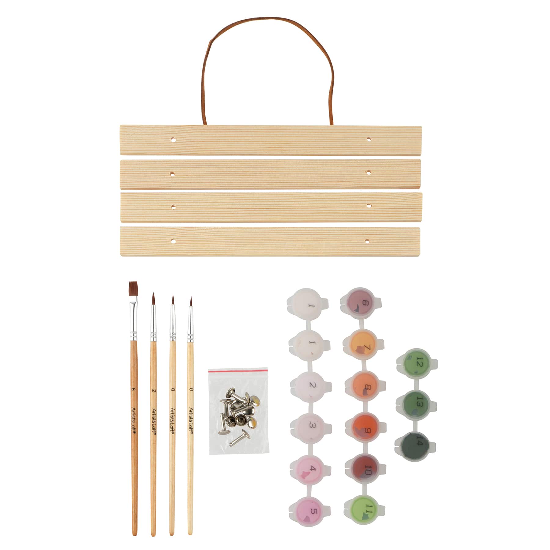 8" x 10" Coquette Bow & Strawberry Paint-by-Number Kit with Wood Display Hanger by Artist's Loft®