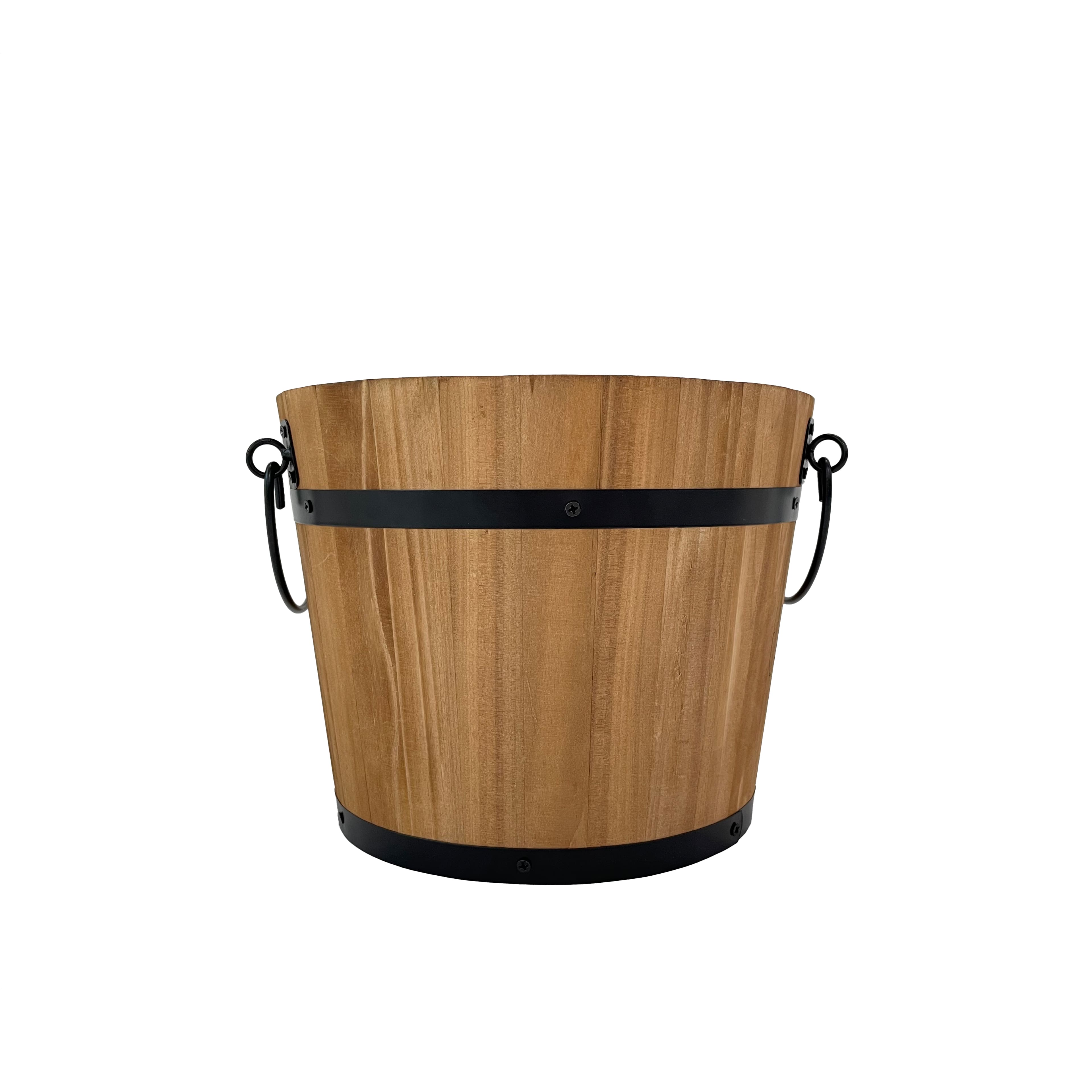 8&#x22; Natural Wood &#x26; Metal Bucket by Ashland&#xAE;