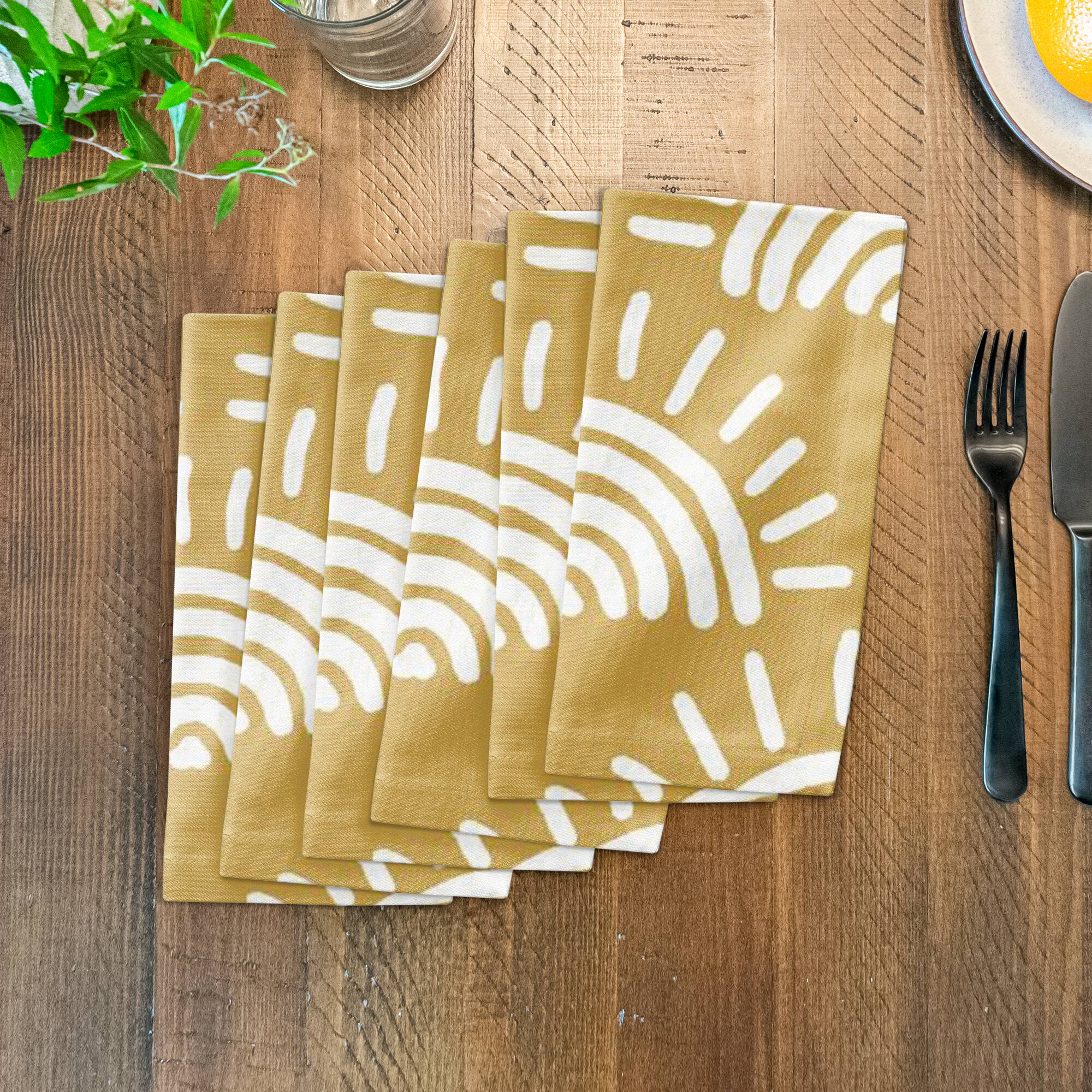 Sun Print Cotton Twill Napkin