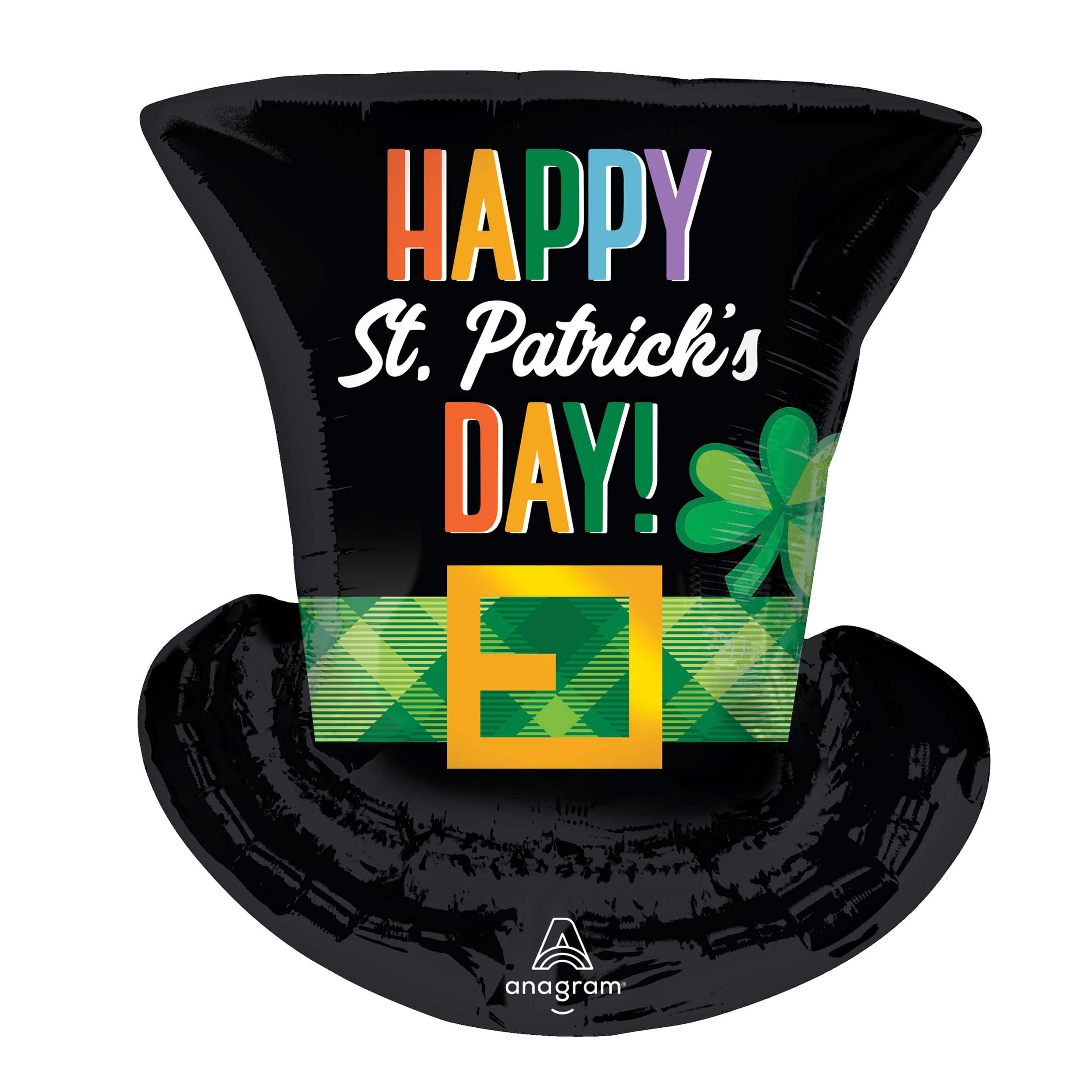 SuperShape XL&#xAE; St. Patrick&#x27;s Day Top Hat Foil Balloon
