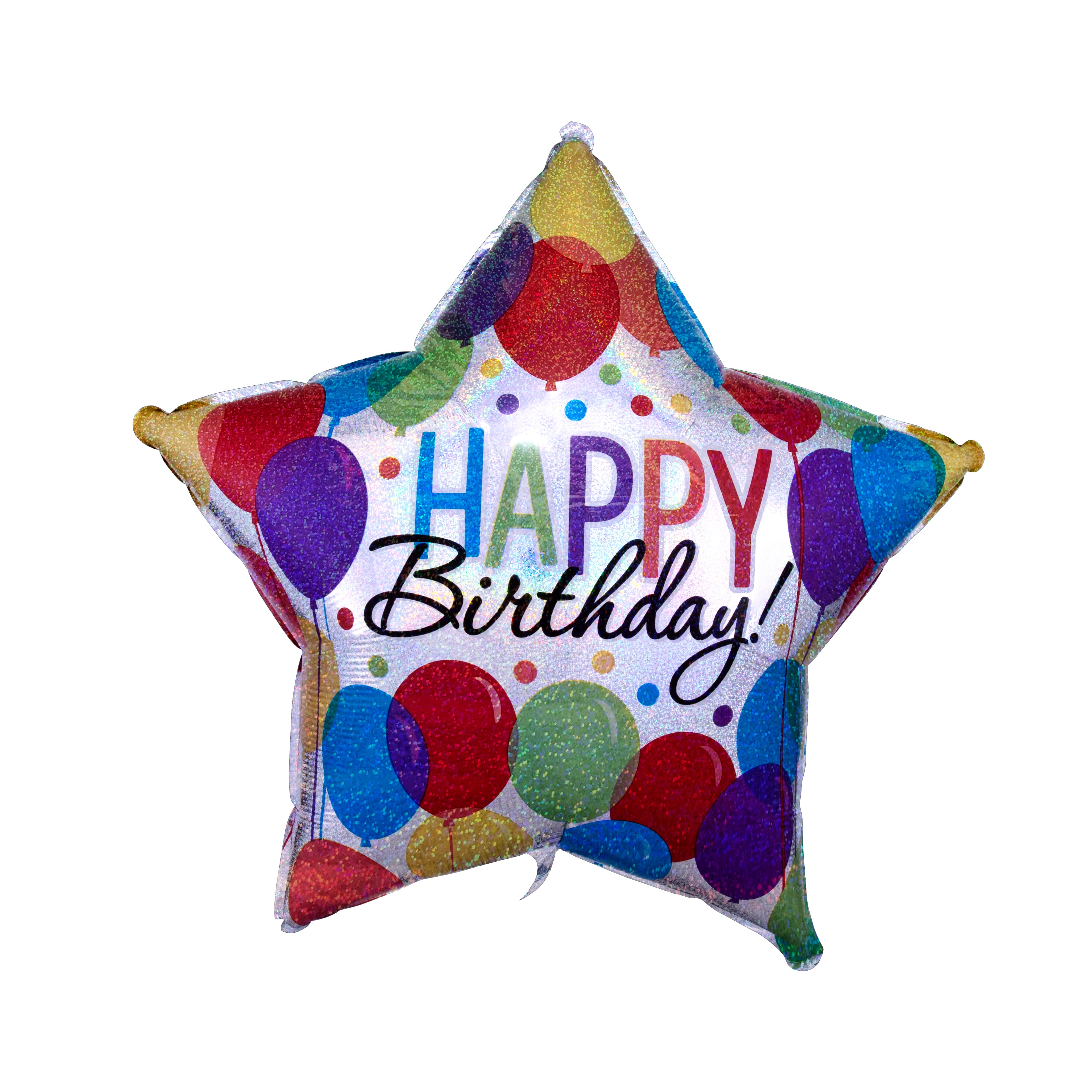 28" Balloon Bash Jumbo Holographic Star Foil Balloon