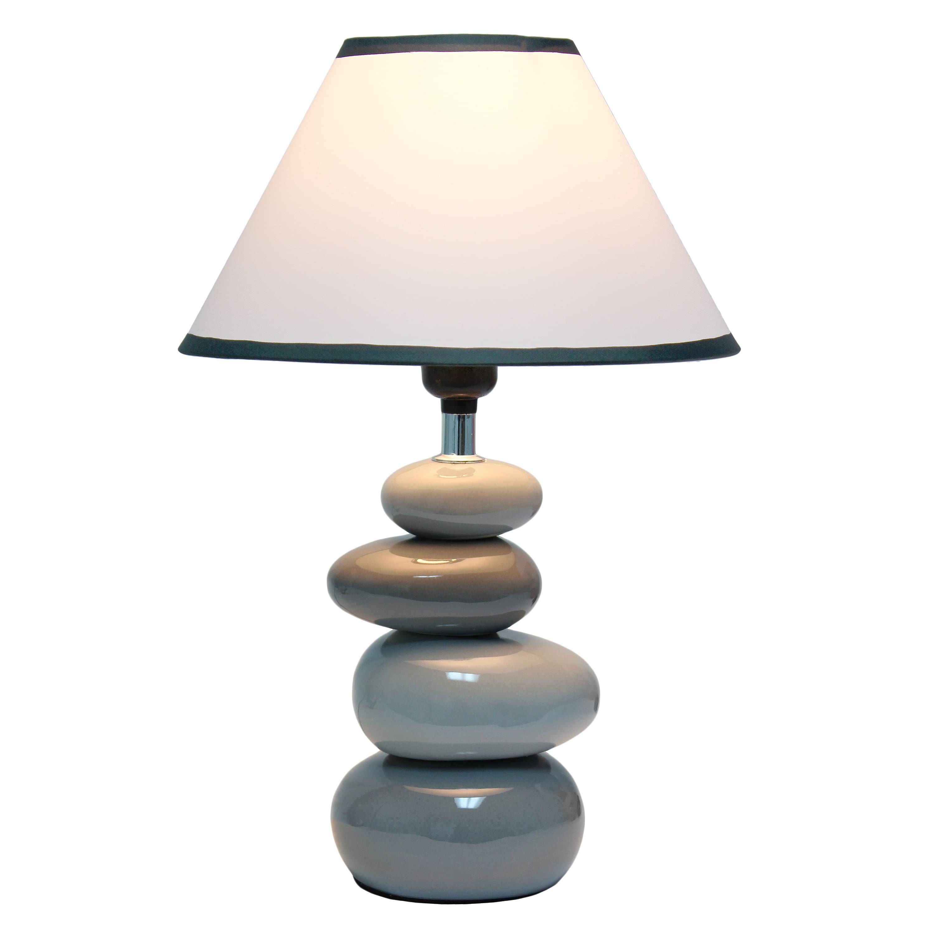 Simple Designs 17.5&#x22; Ceramic Stone Table Lamp