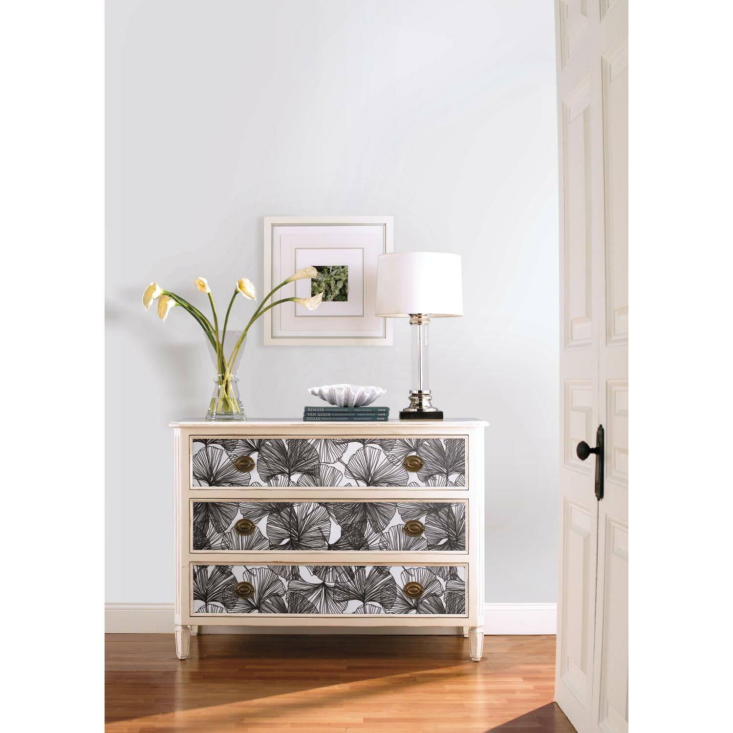 RoomMates Gingko Leaves Peel &#x26; Stick Wallpaper