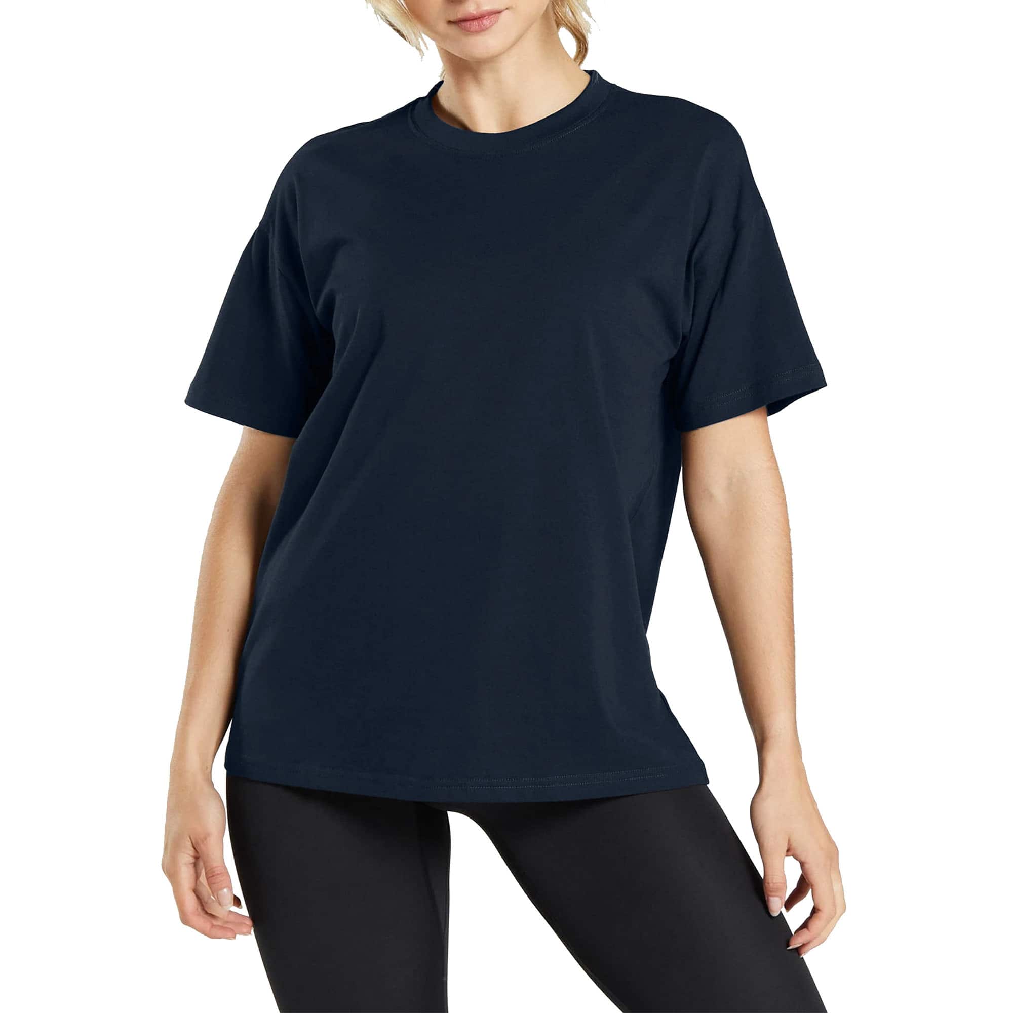 Galaxy by Harvic Loose Fit Crew Neck Women's T-Shirt