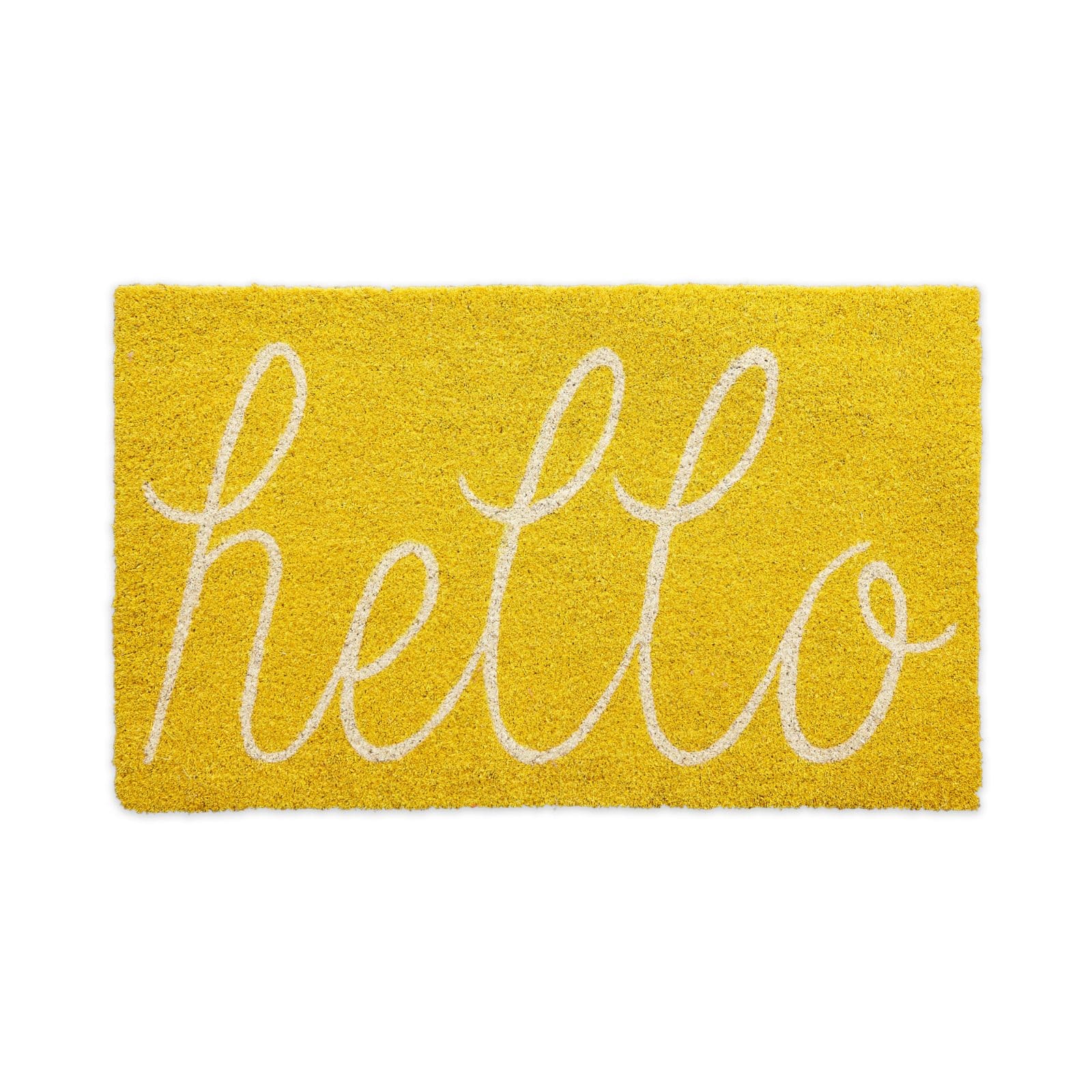 DII&#xAE; Yellow Hello Doormat