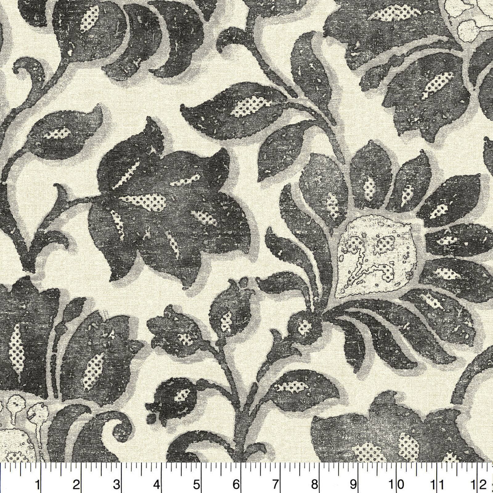 Pkl Studio Charcoal Imaginary Cotton Home D&#xE9;cor Fabric