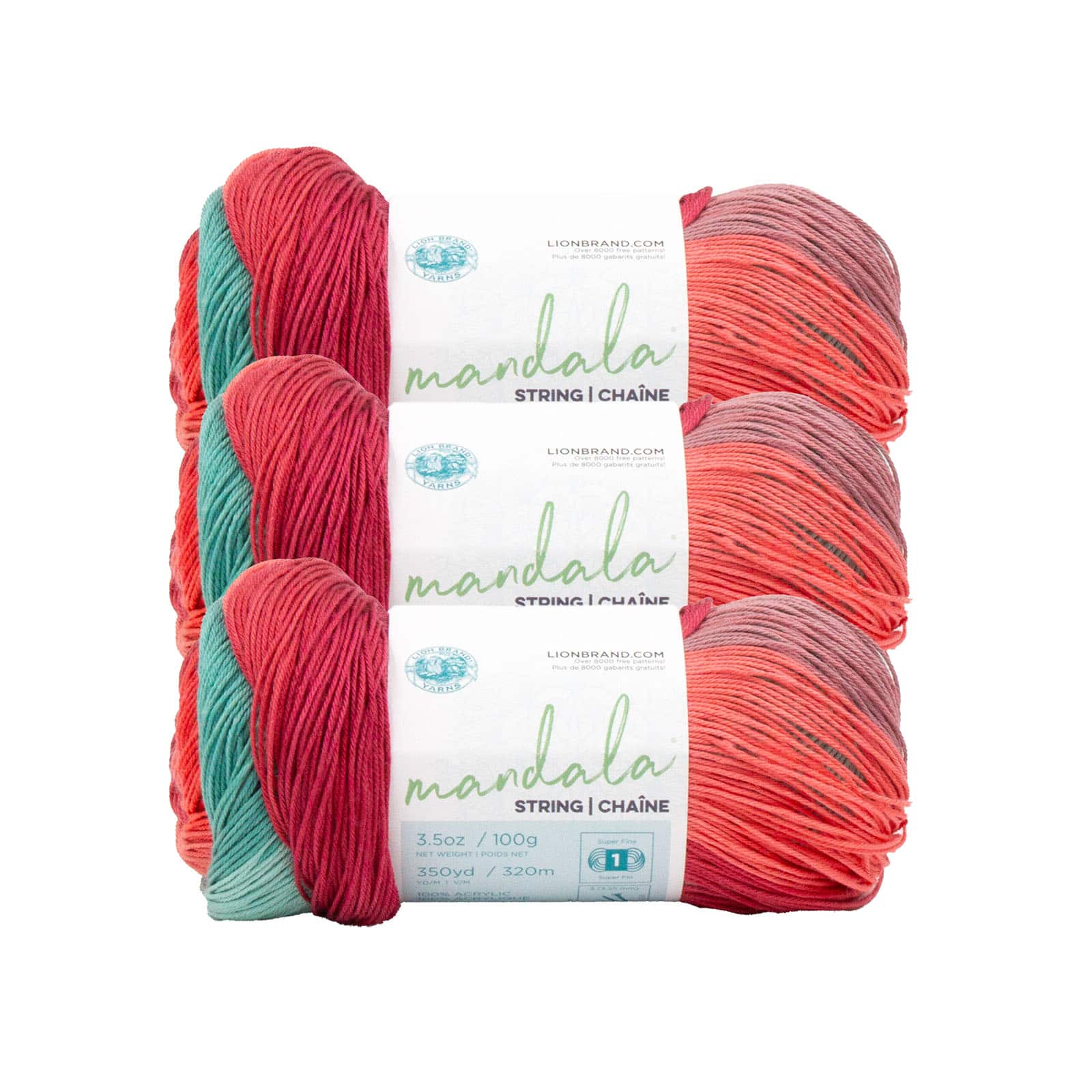 3 Pack Lion Brand&#xAE; Mandala&#xAE; String Yarn