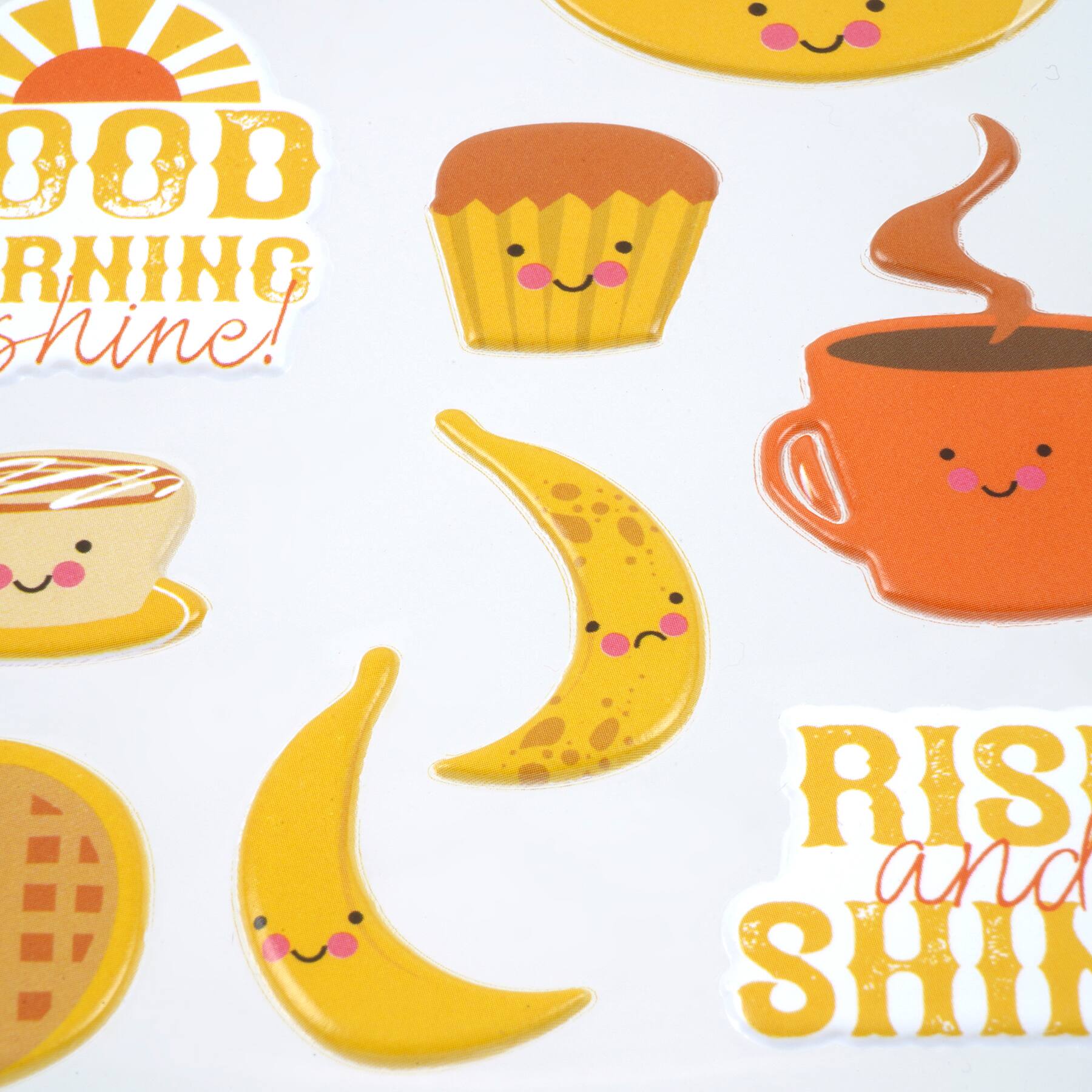 Breakfast Food Puffy Stickers by Recollections™
