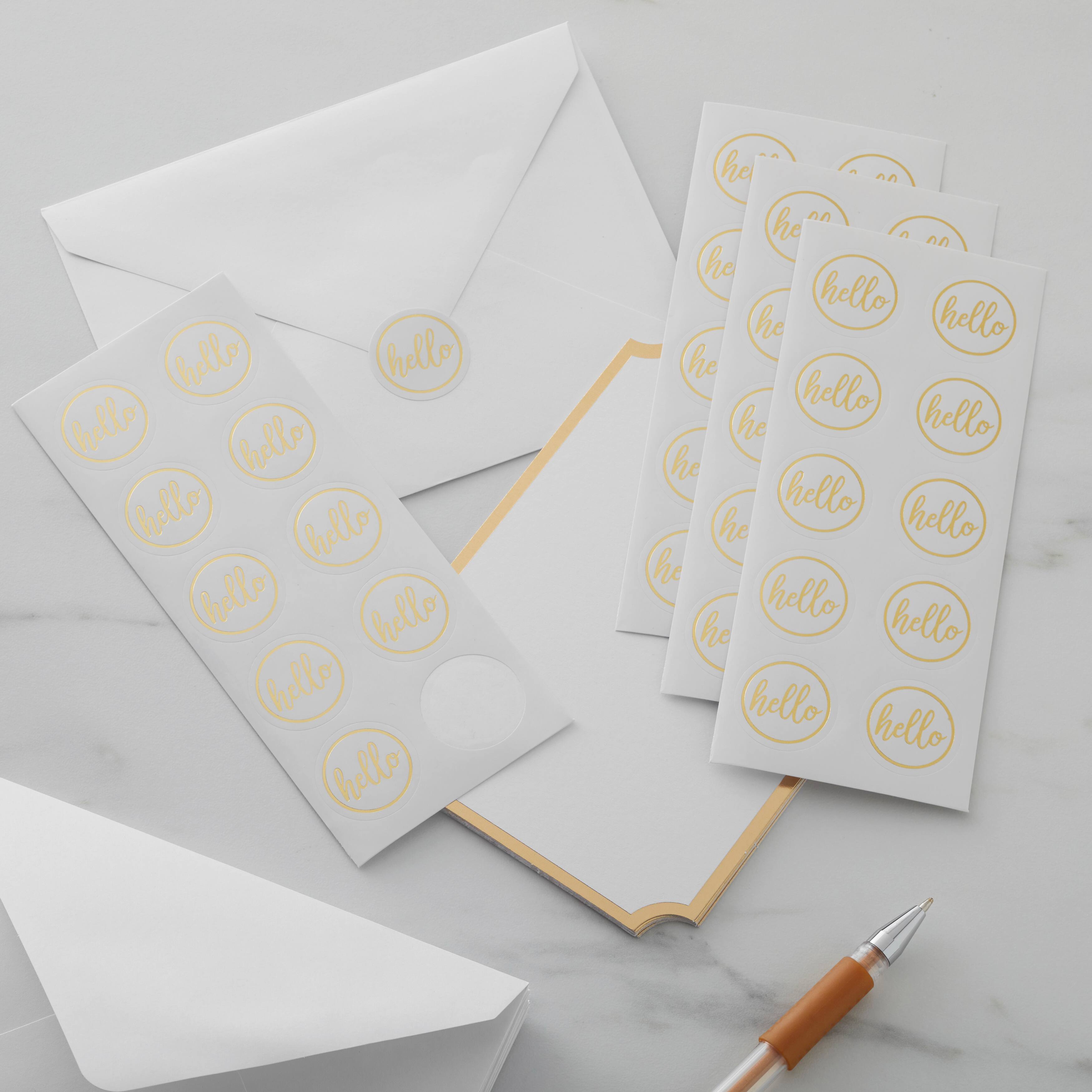 Gold Hello Foil Envelope Seals by Recollections&#x2122;