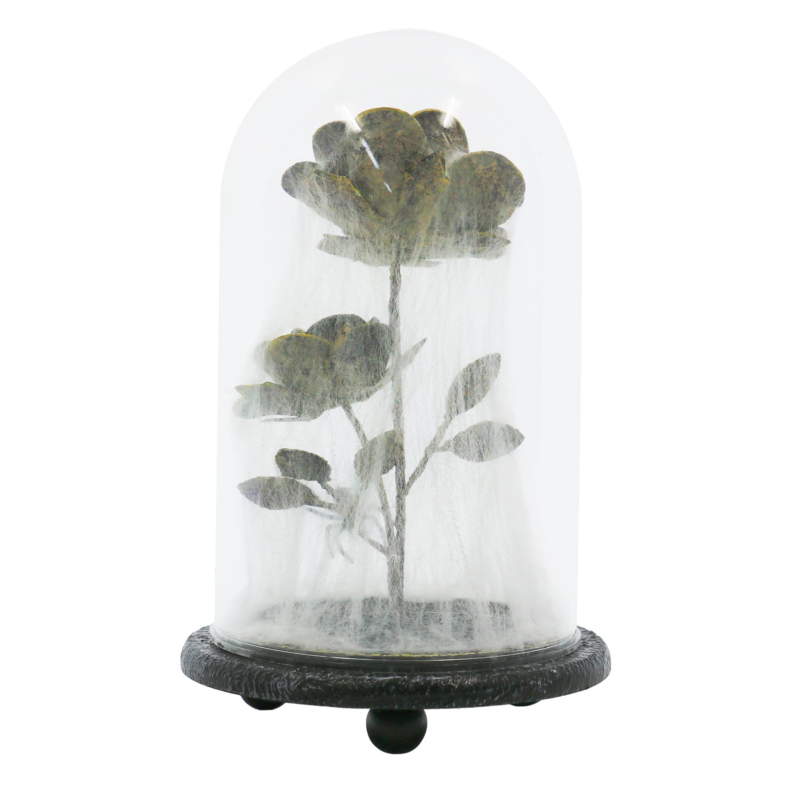 9&#x22; Spider Web-Covered Cloche Tabletop Accent by Ashland&#xAE;
