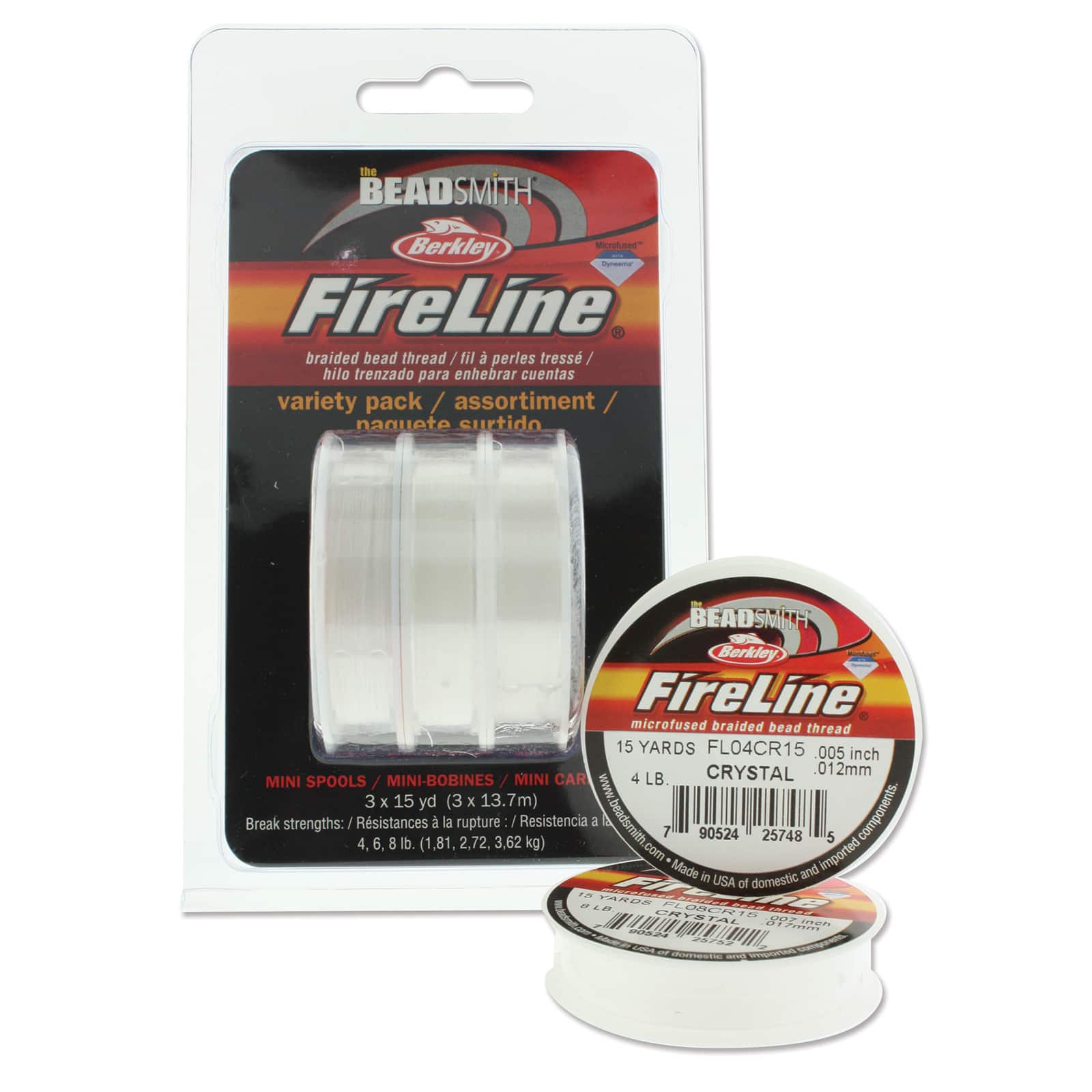 The Beadsmith® FireLine® Clear Variety Pack