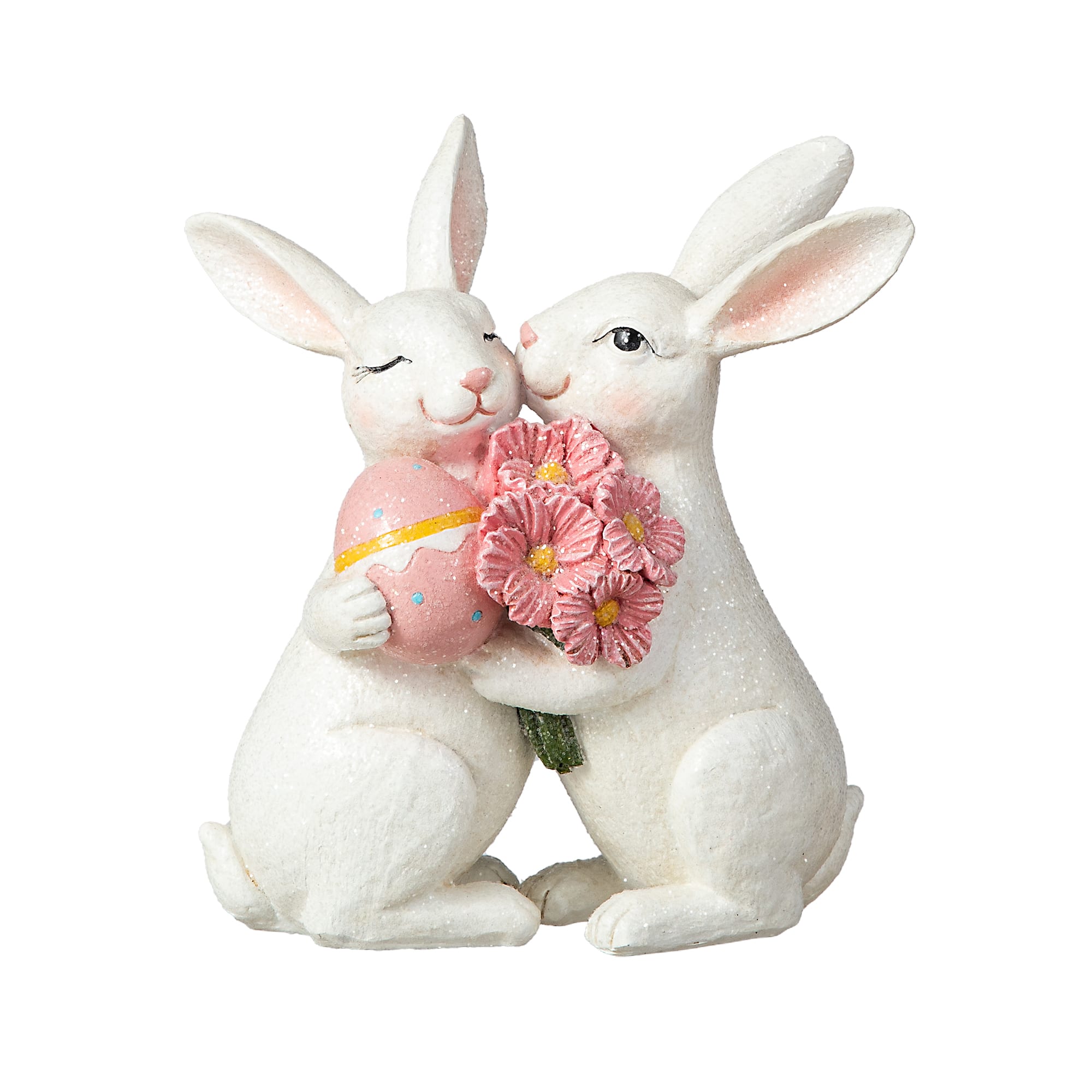 Glitzhome® 7" Easter Loving Bunny Table Décor