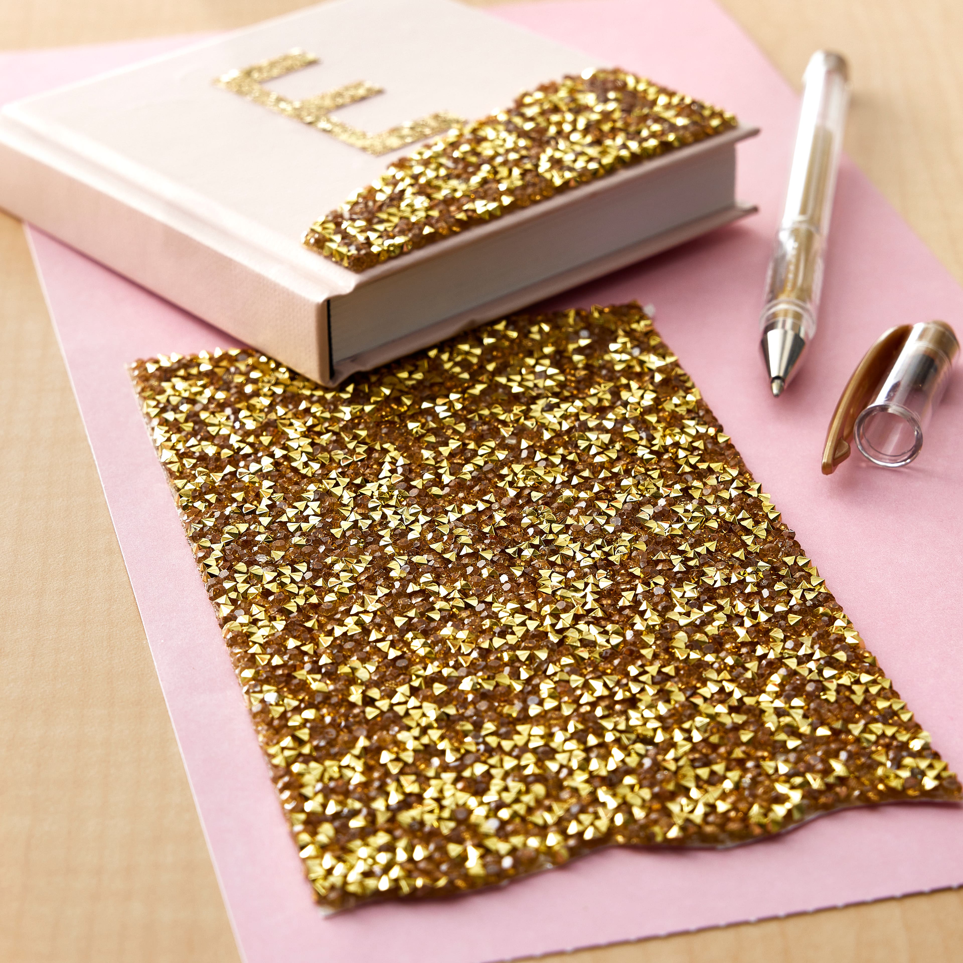 12 Pack: Gold Chunky Glitter Alphas by Recollections™