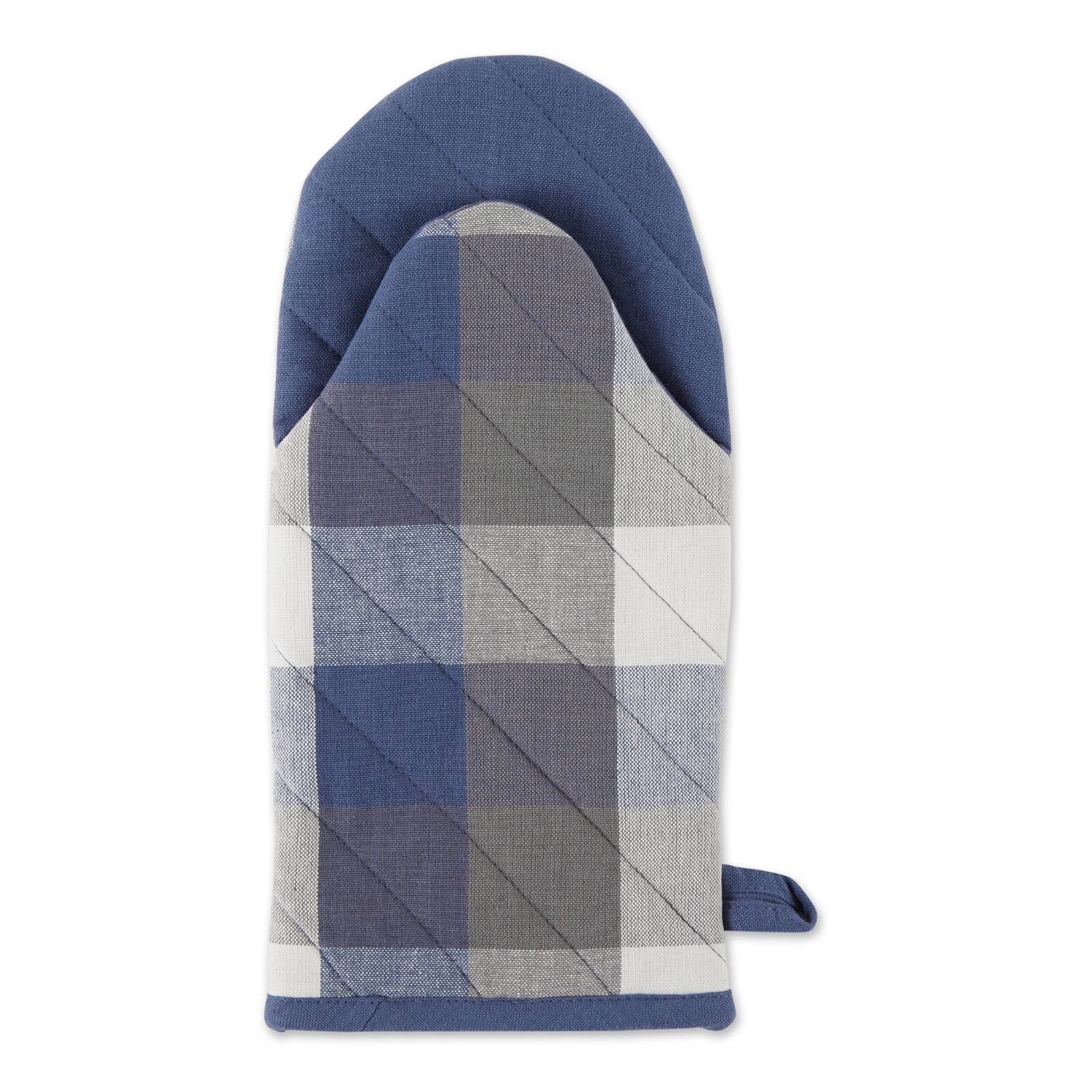 DII&#xAE; Tri Color Check Oven Mitts, 2ct.