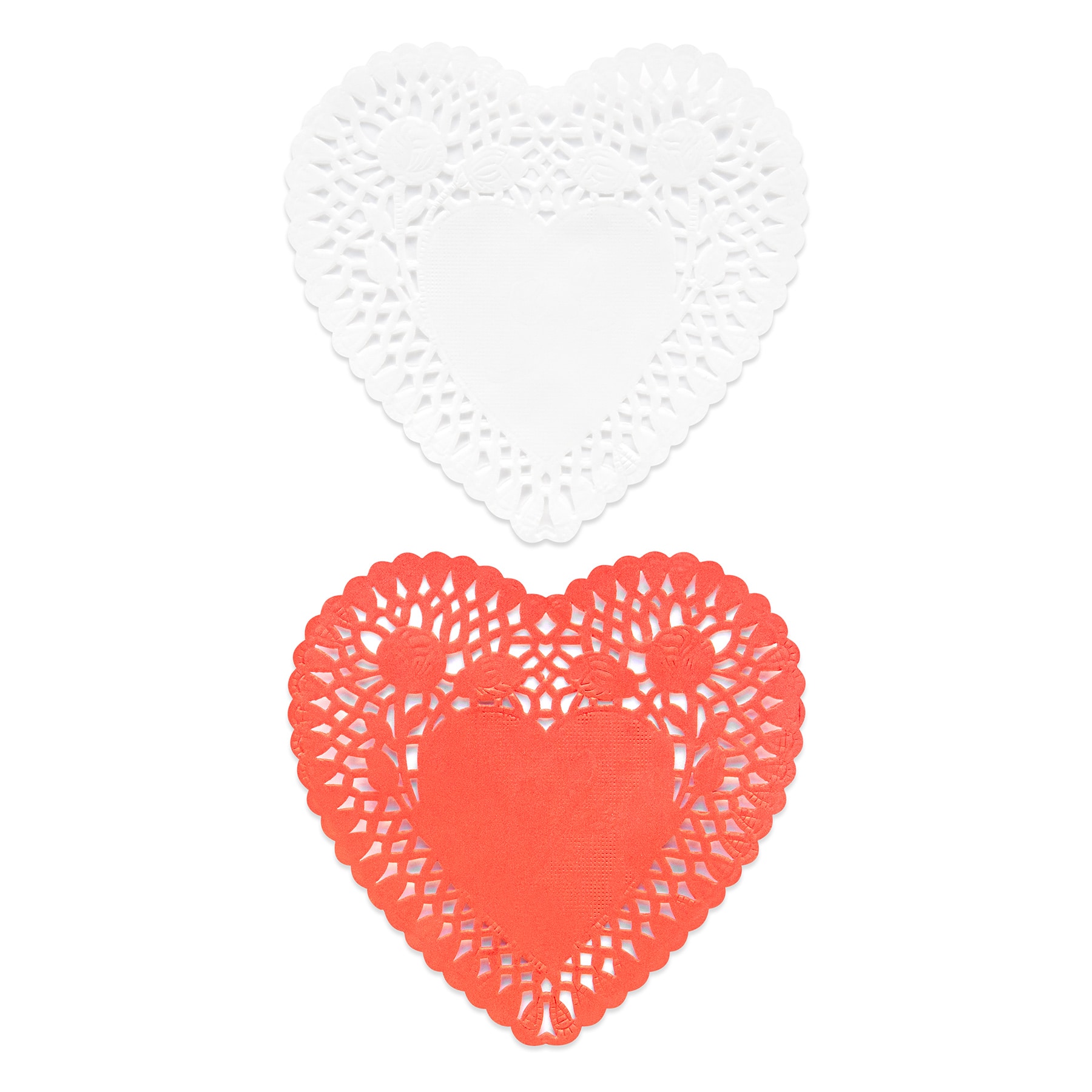 Valentine's Day Red & White Paper Doily Hearts, 24ct. by Recollections™