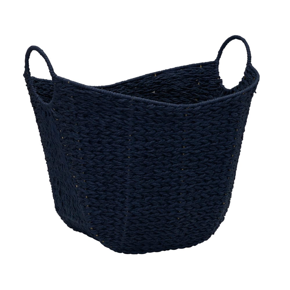 Household Essentials 17.5&#x22; Woven Paper Rope Basket with Handles