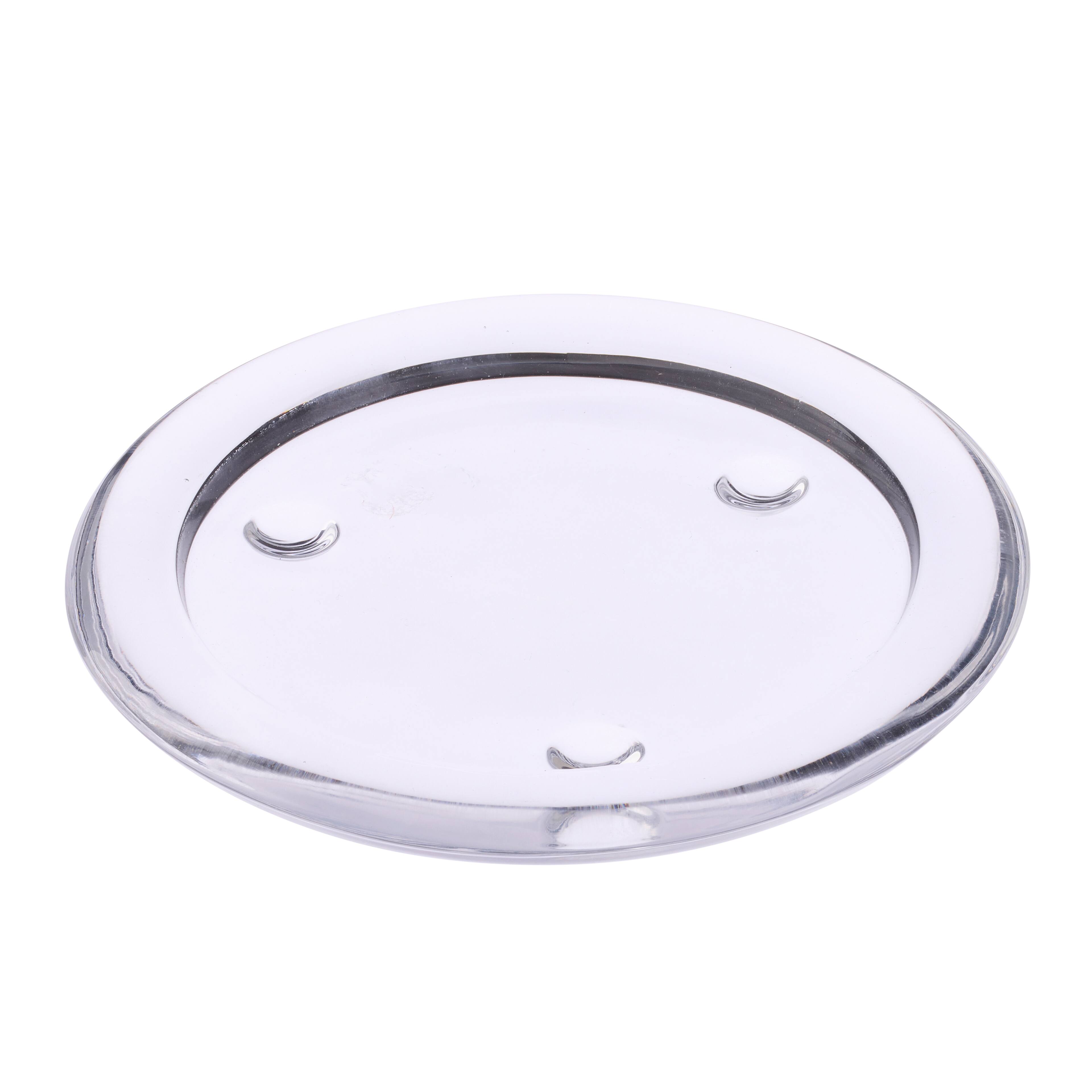 12 Pack: 4.5&#x22; Glass Candle Plate by Ashland&#xAE;