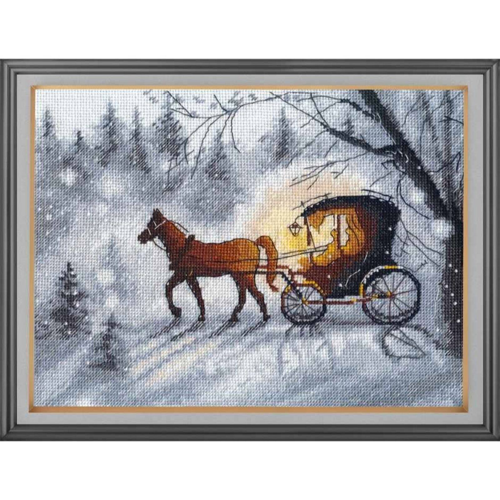 Oven Evening Walk Cross Stitch Kit
