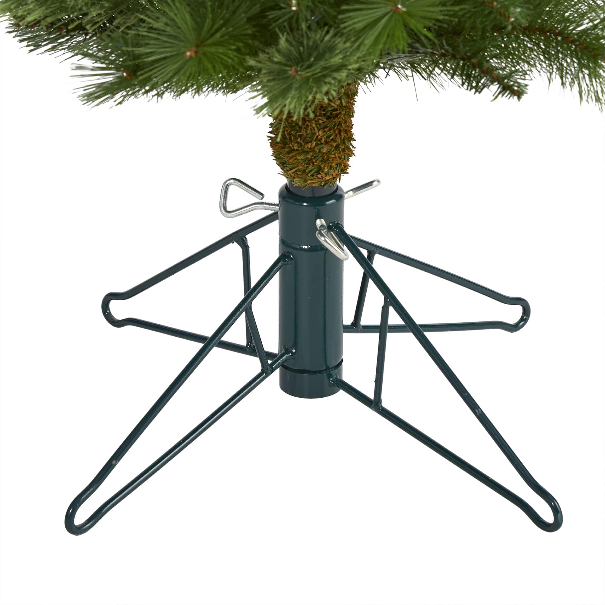 6ft. Pre-Lit Green Artificial Christmas Tree, Clear LED Lights