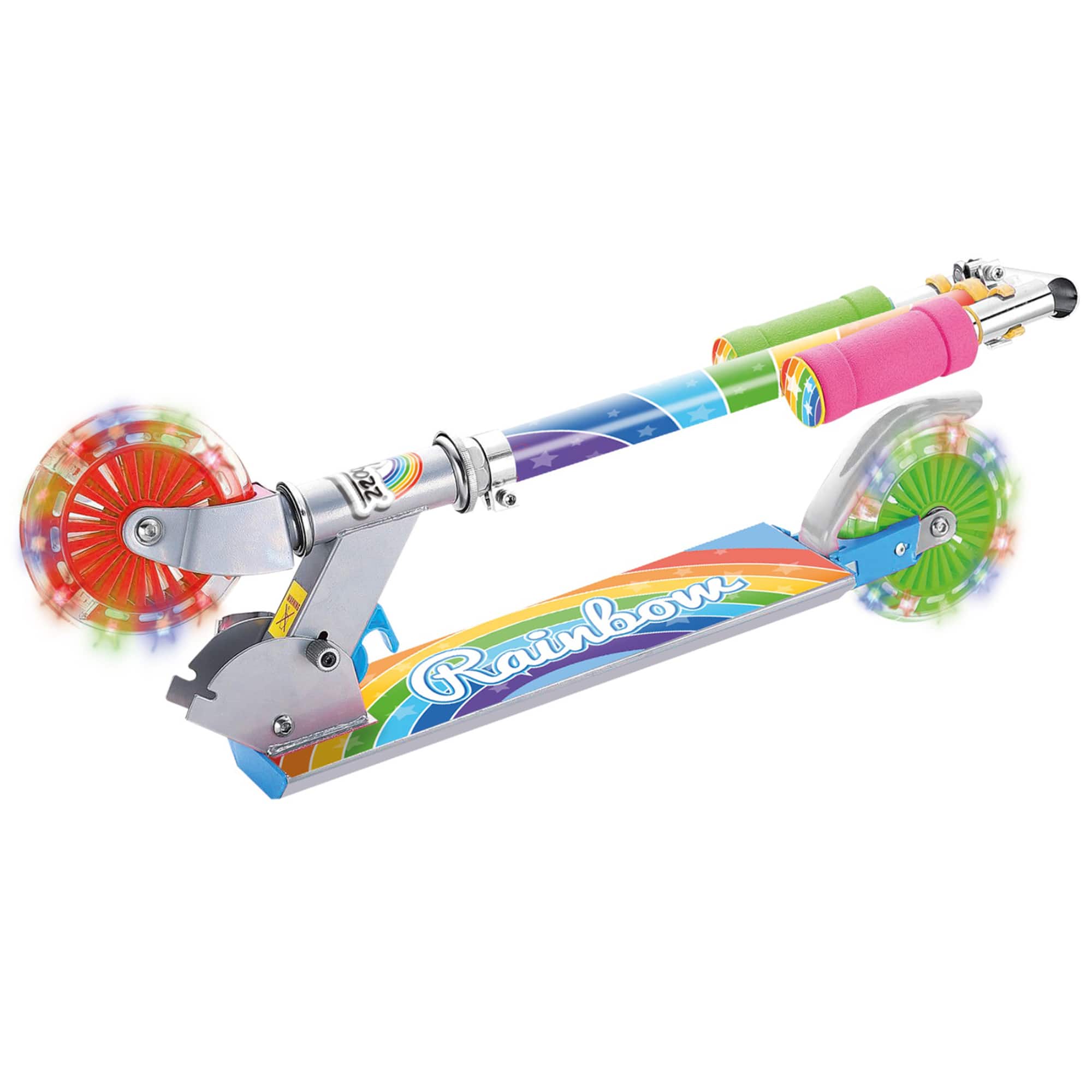 Rainbow Scooter With Flashing Wheels