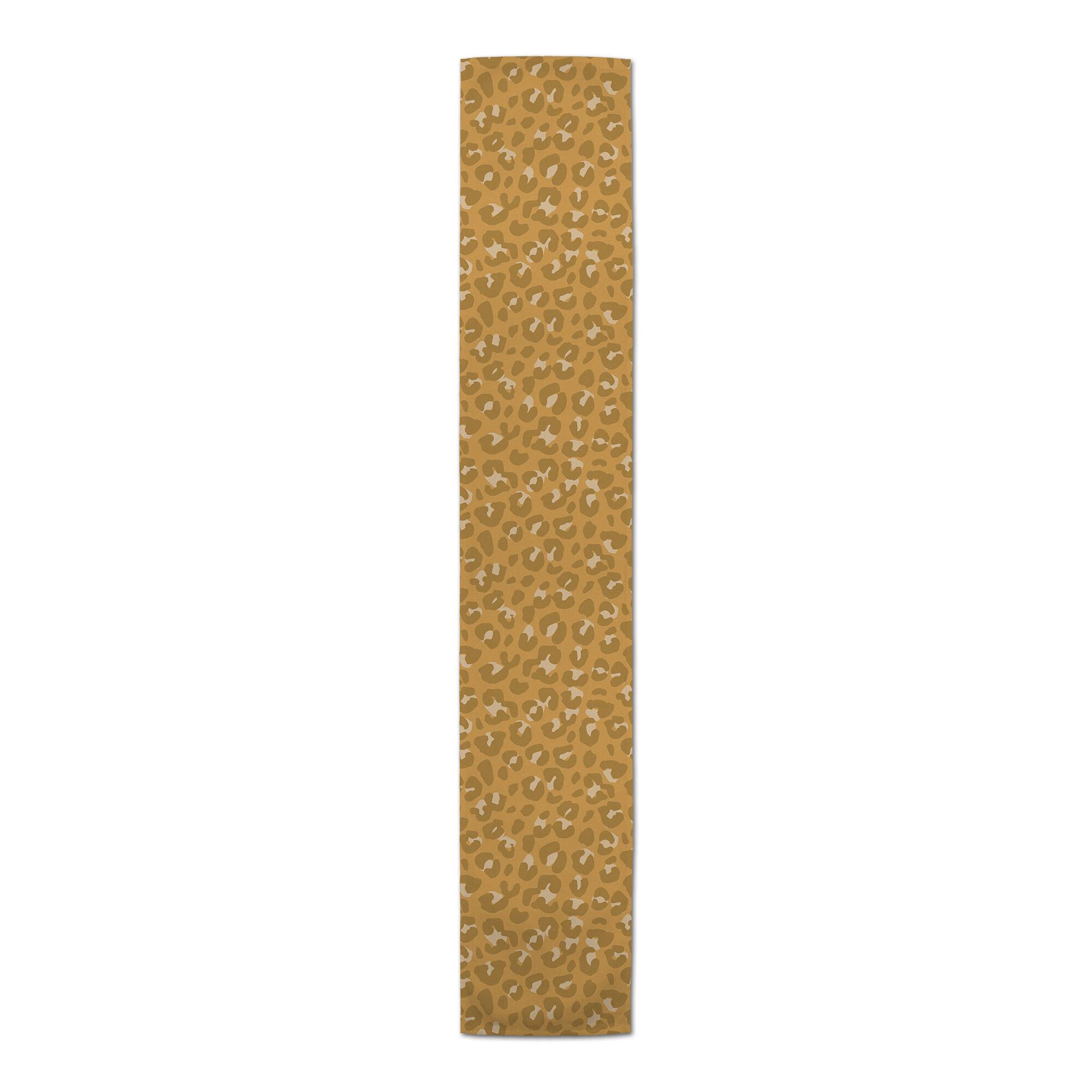 90&#x22; Leopard Cotton Twill Runner