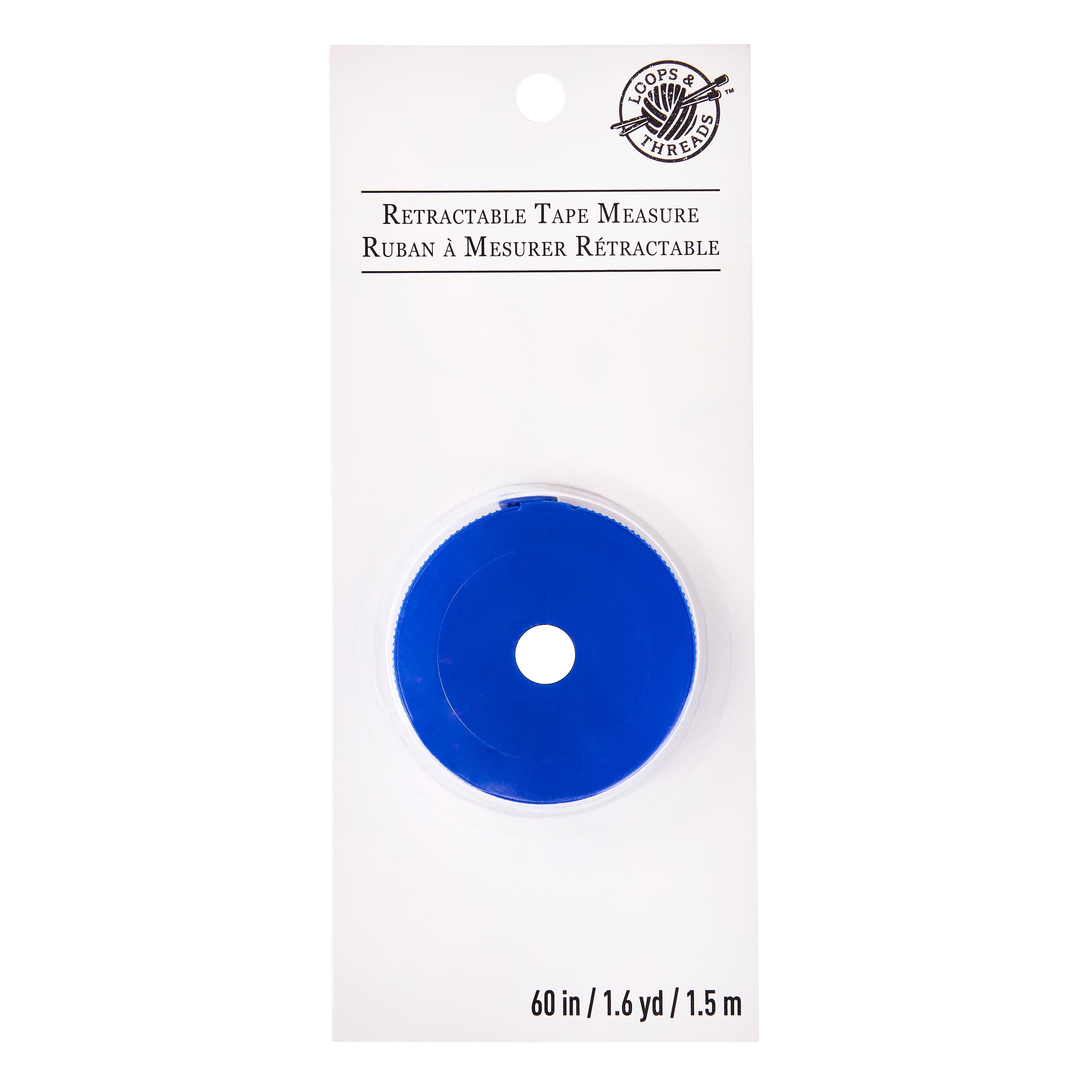 12 Pack: 60" Retractable Tape Measure by Loops & Threads®