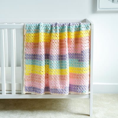 Caron® Baby Cakes™ Tiles for Miles Crochet Baby Blanket | Projects ...