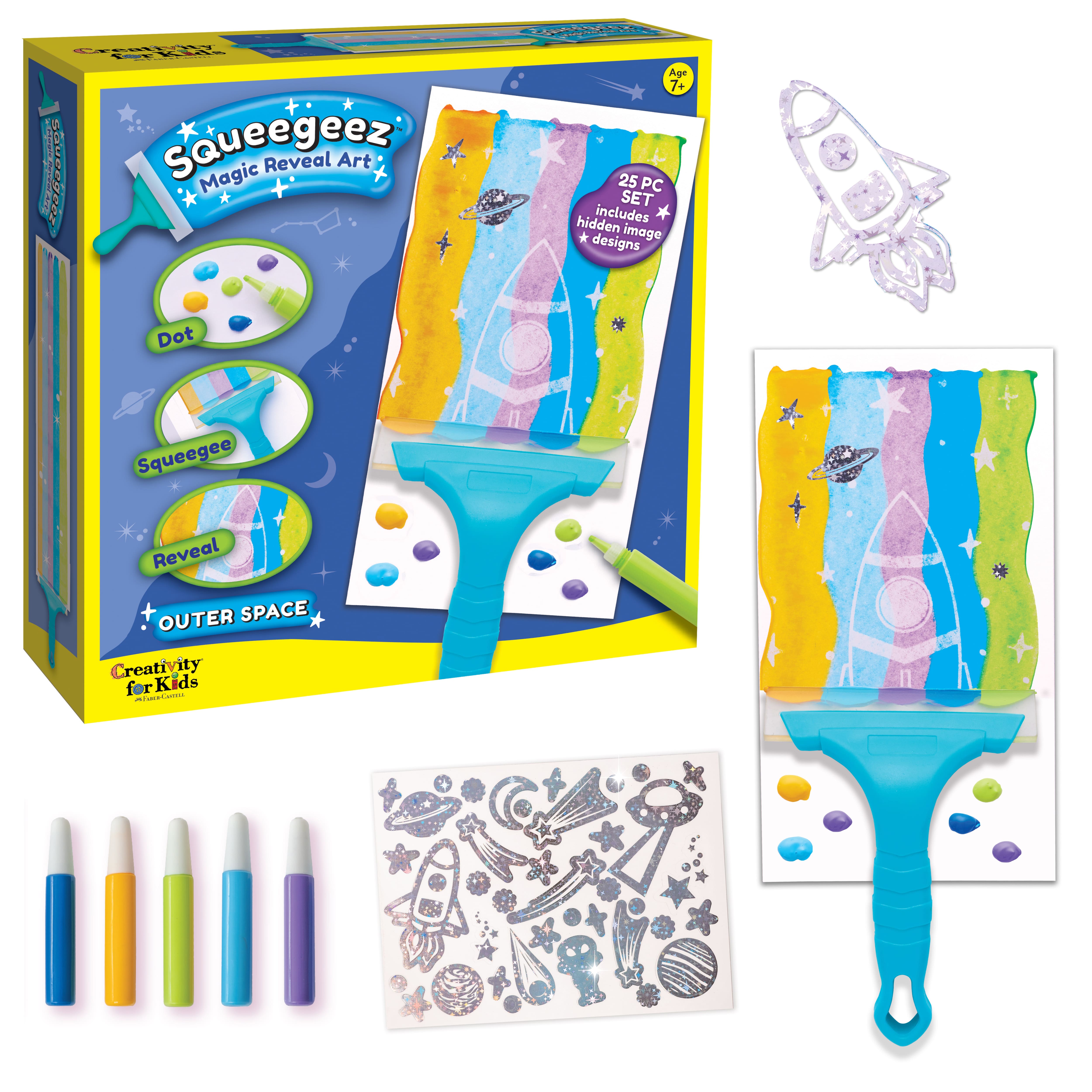 Creativity for Kids&#xAE; Outer Space Squeegeez Magic Reveal Art