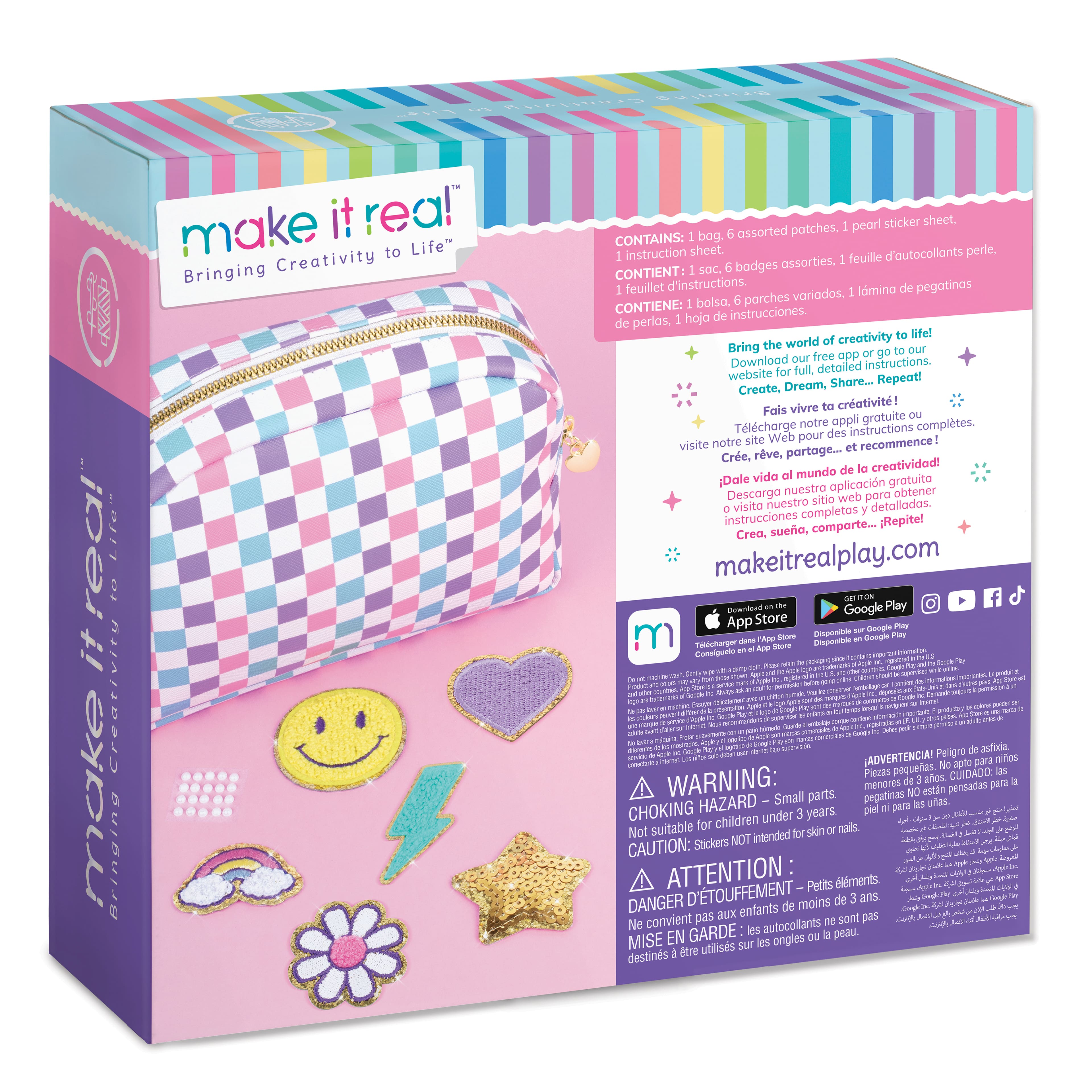 Make It Real&#x2122; Fashion Pouch With Patches Kit