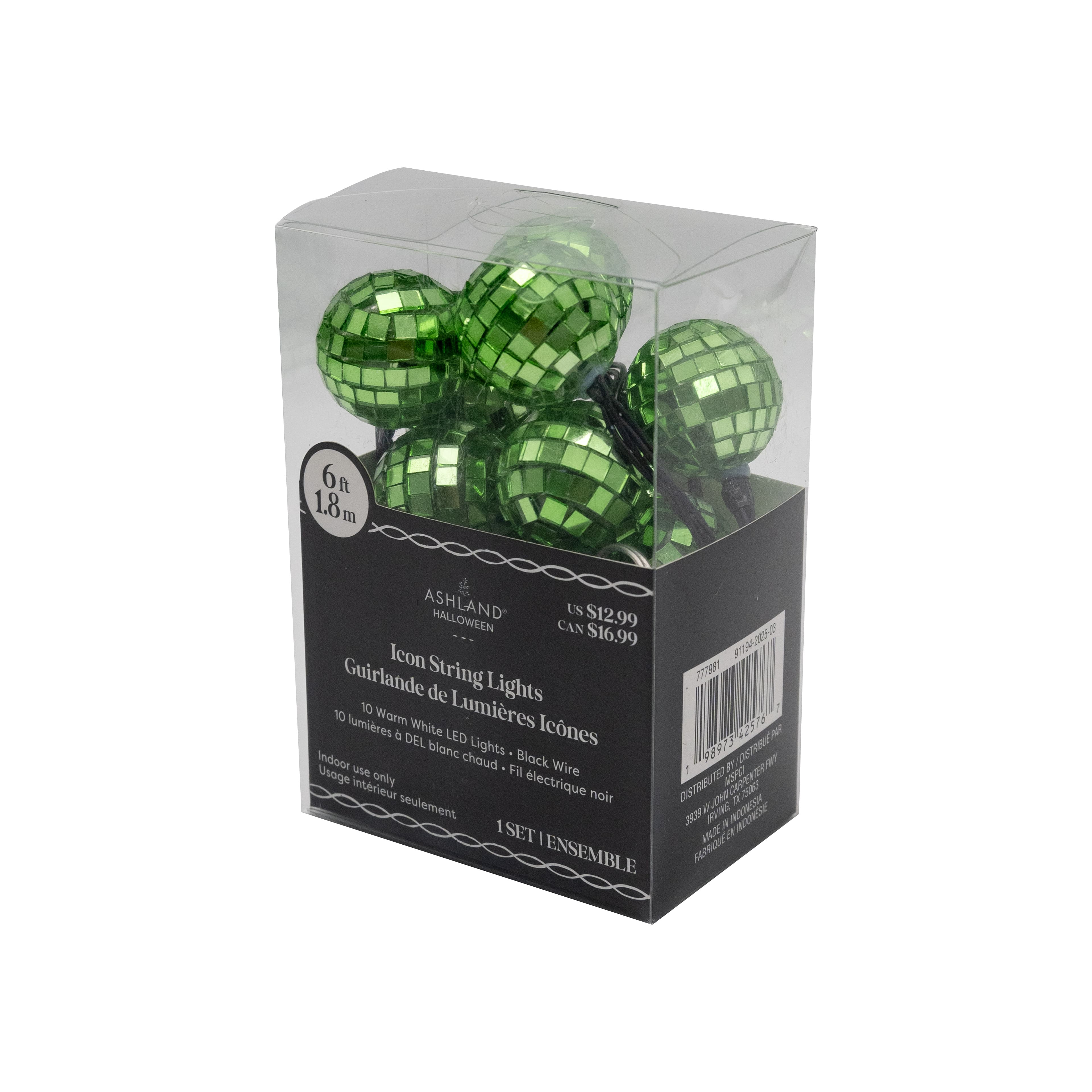 6ft. Green Disco Icon String Lights by Ashland®