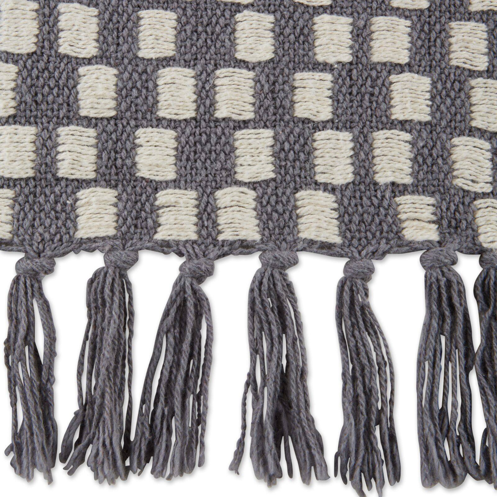 DII® Gray Urban Check Throw