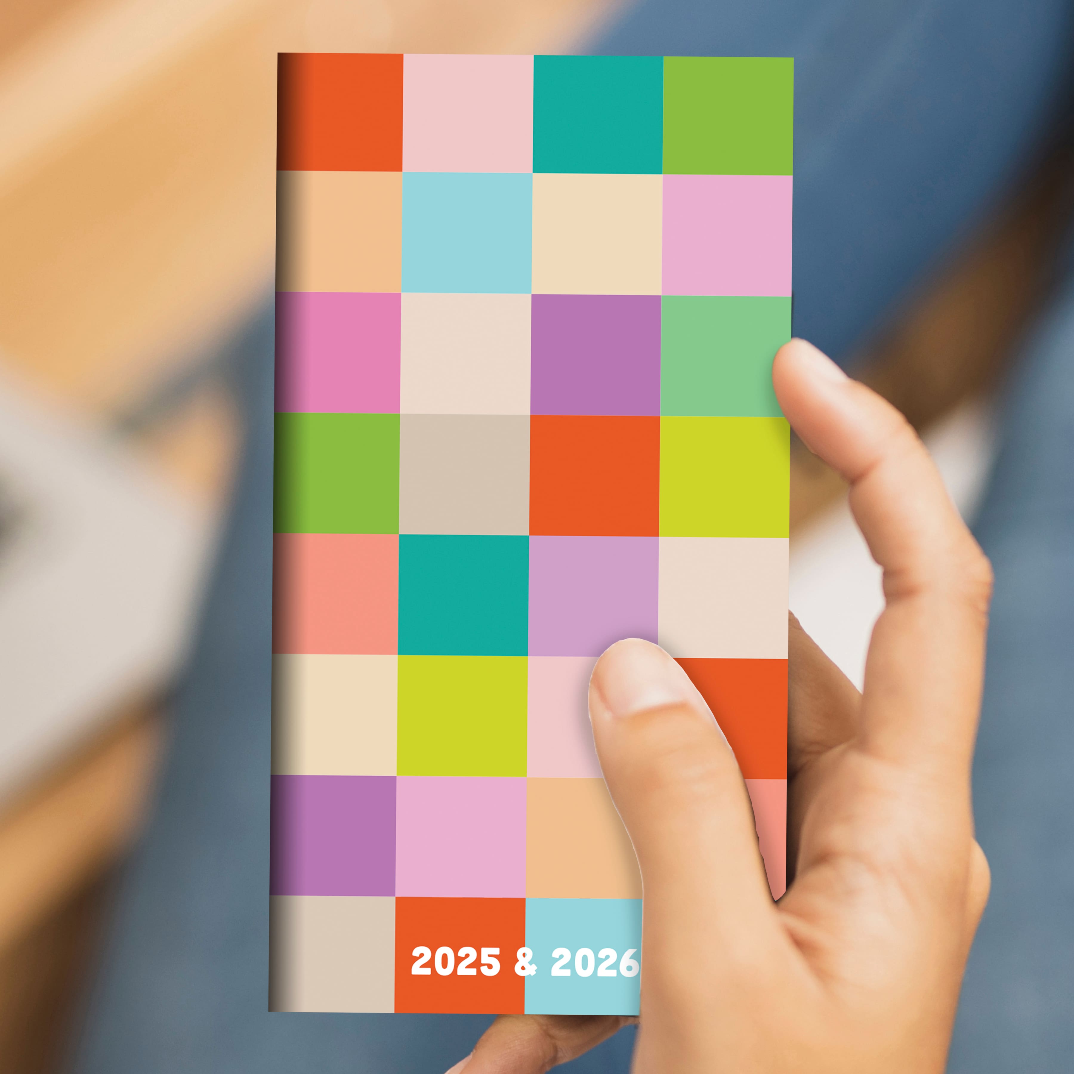 TF Publishing 2025-2026 Small Check Your Colors Monthly Pocket Planner