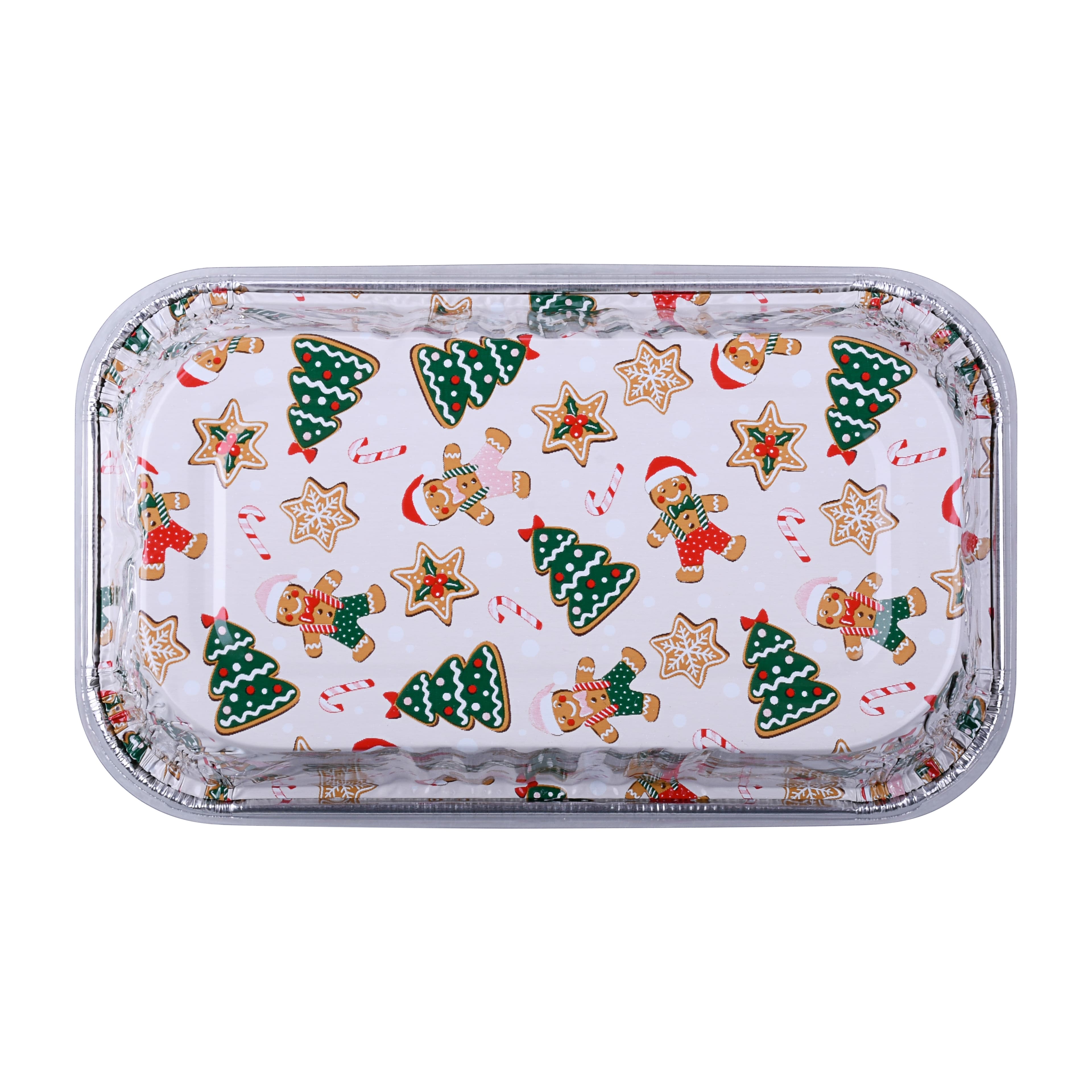 Mini Gingerbread Toss Aluminum Loaf Baking Pans with Lids, 6ct. by Celebrate It&#xAE;