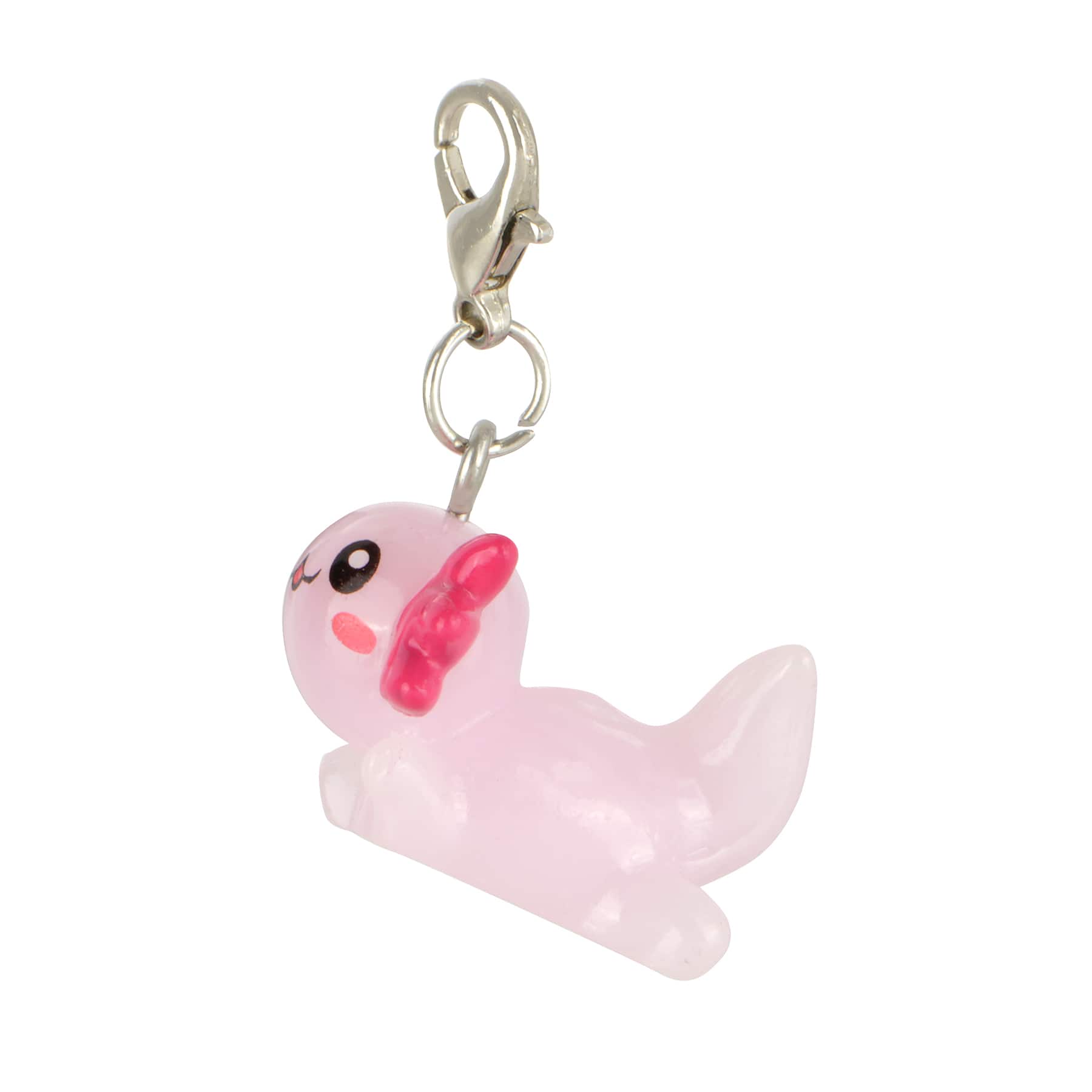 Breloque d’axolotl rose de Bead Landing