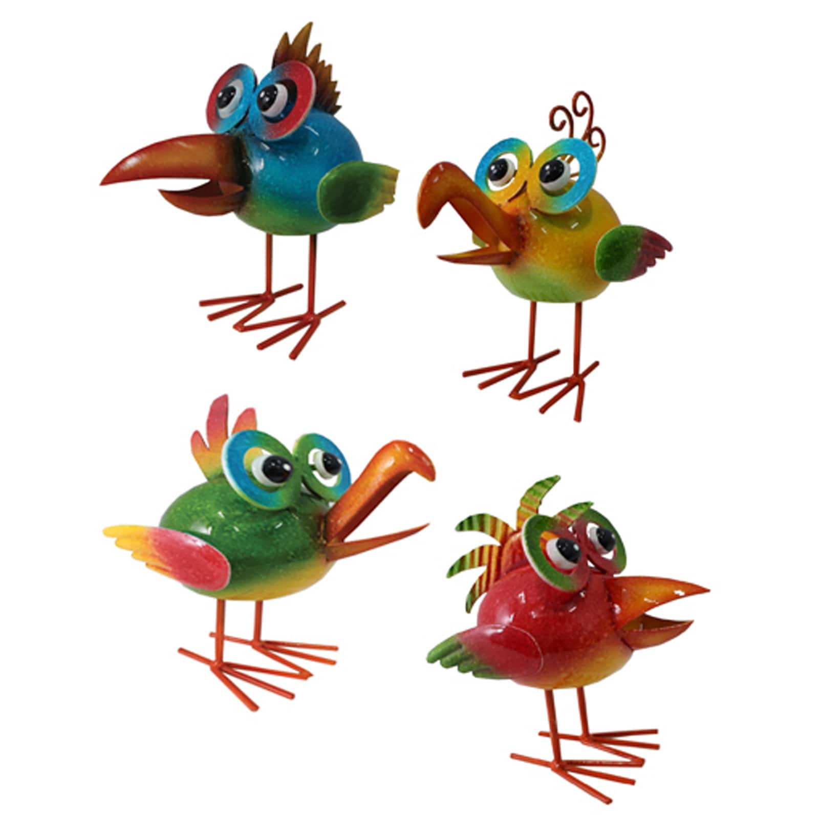 Santa&#x27;s Workshop 8&#x22; Iron Baby Jungle Birds Set