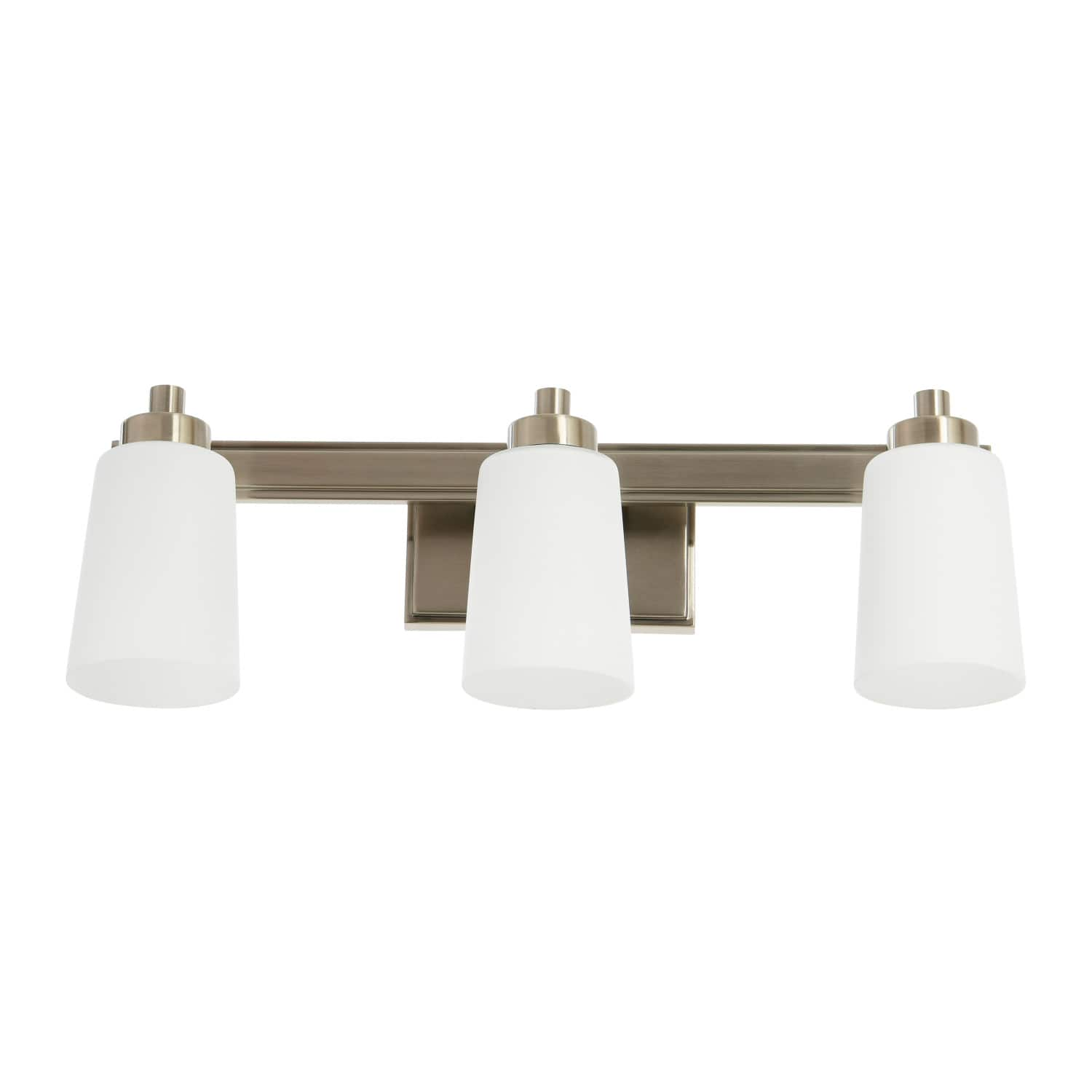 Robert Stevenson Lighting Sullivan Park Frosted Glass & Metal 3-Light Vanity