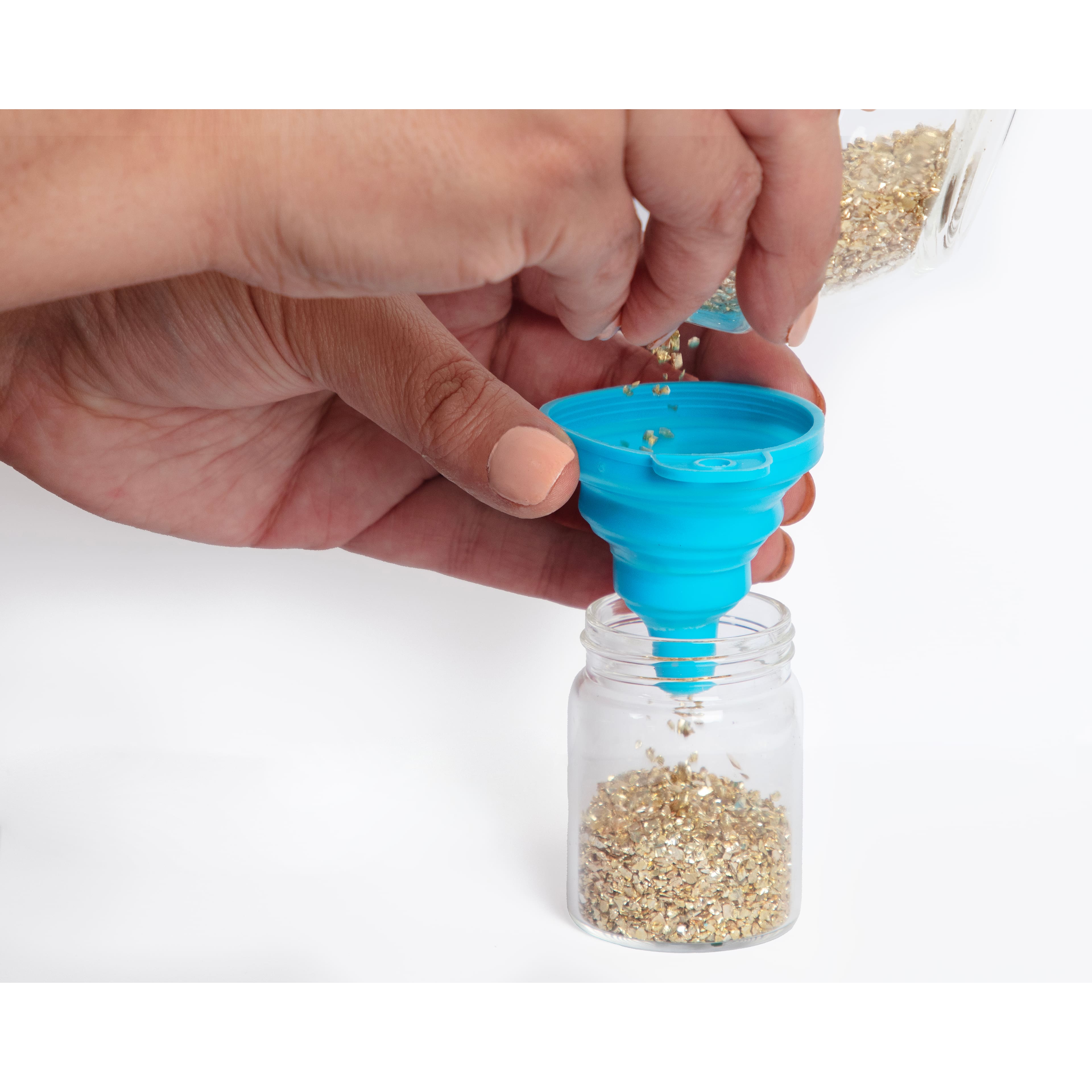 Teal Collapsible Silicone Funnel by Bead Landing&#x2122;