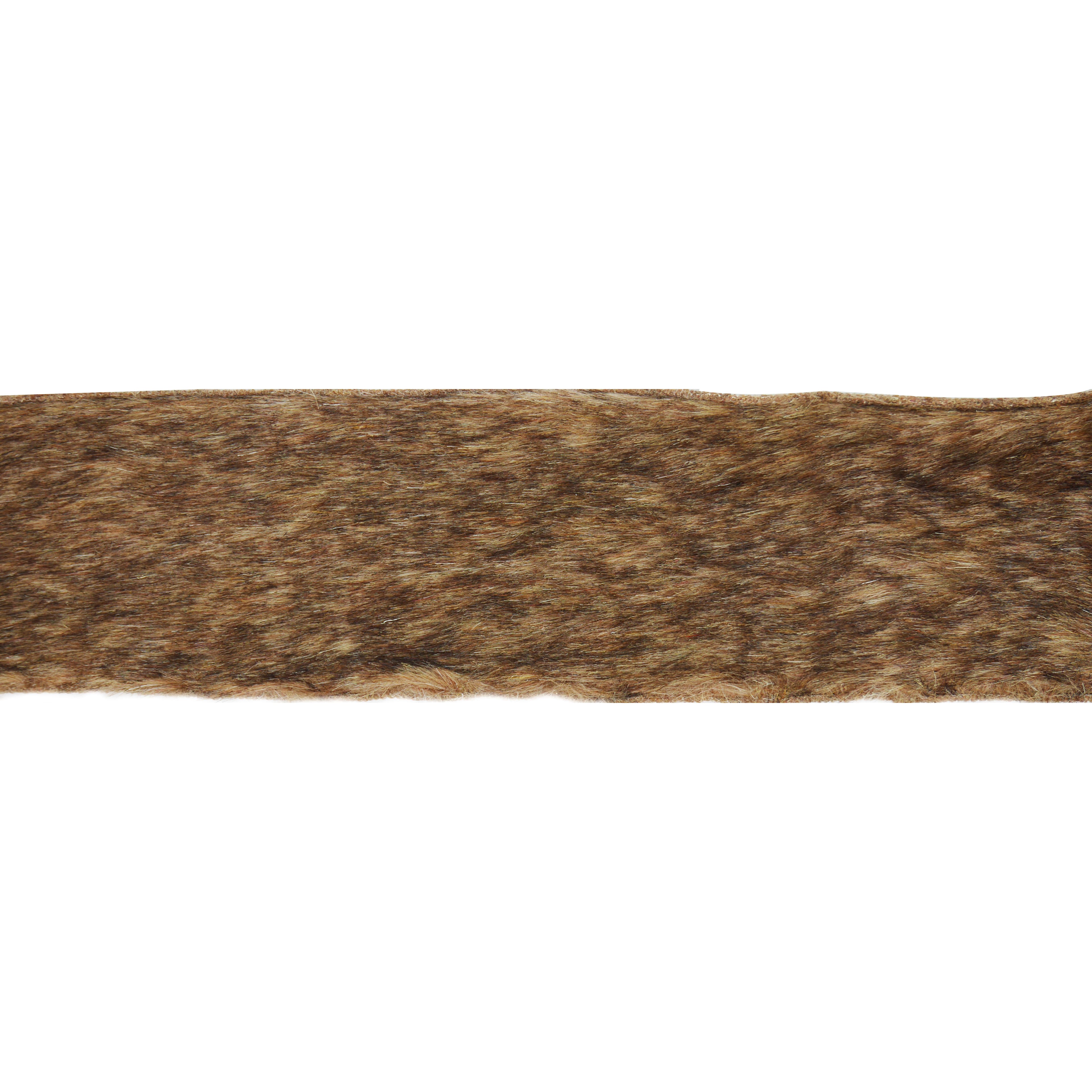 4&#x22; Brown Wired Faux Fur Trim by Celebrate It&#xAE;