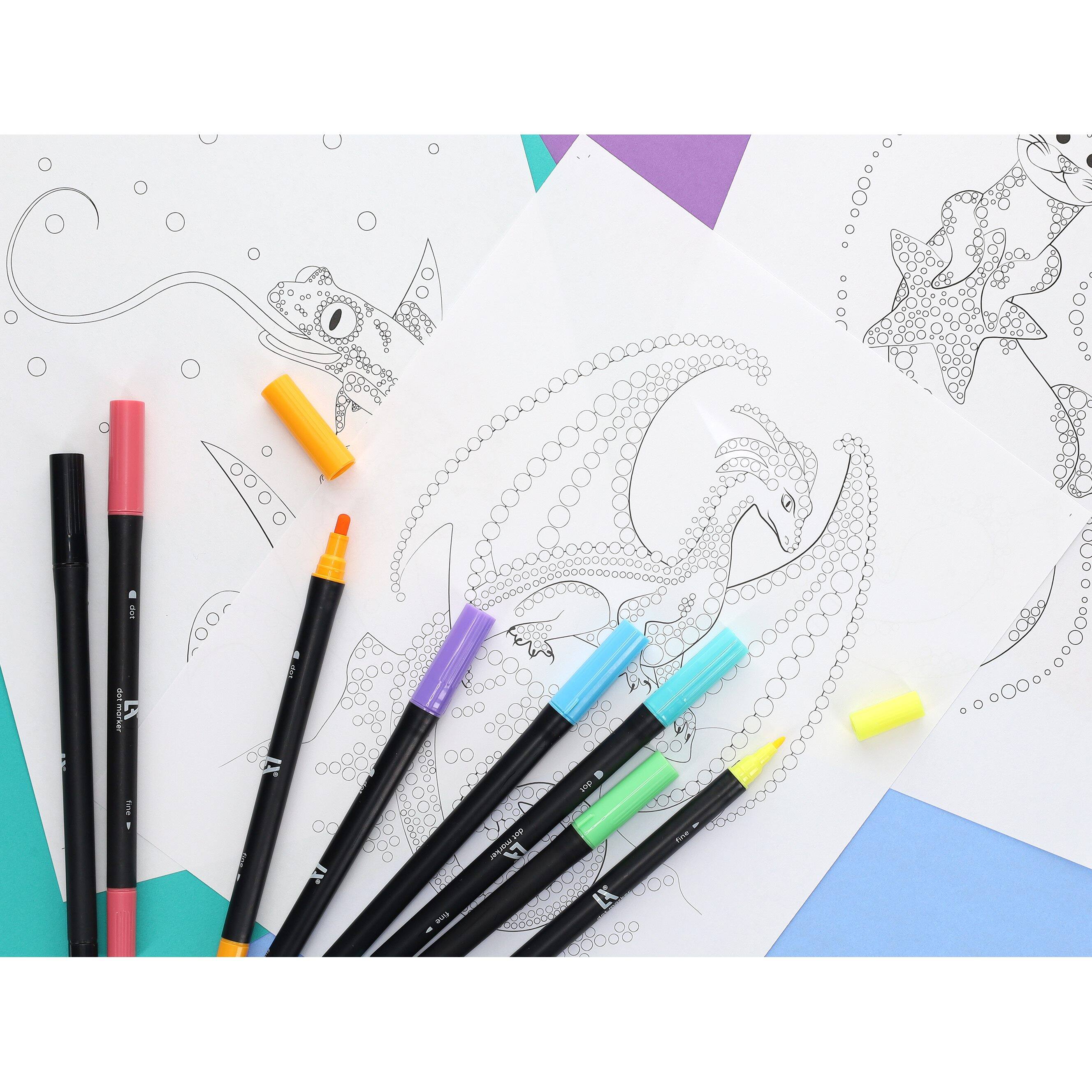 Leisure Arts&#xAE; Spirit of Spring Dot Art Pad &#x26; Marker Set