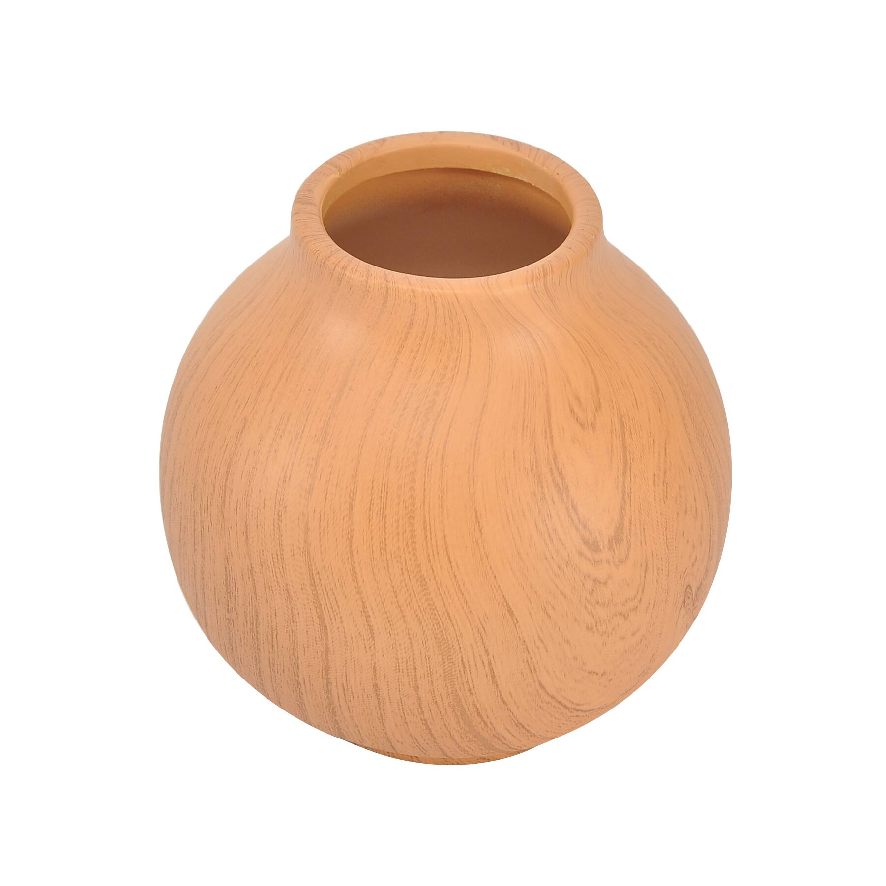 8 Pack: 6&#x22; Wood Grain Ceramic Vase by Ashland&#xAE;