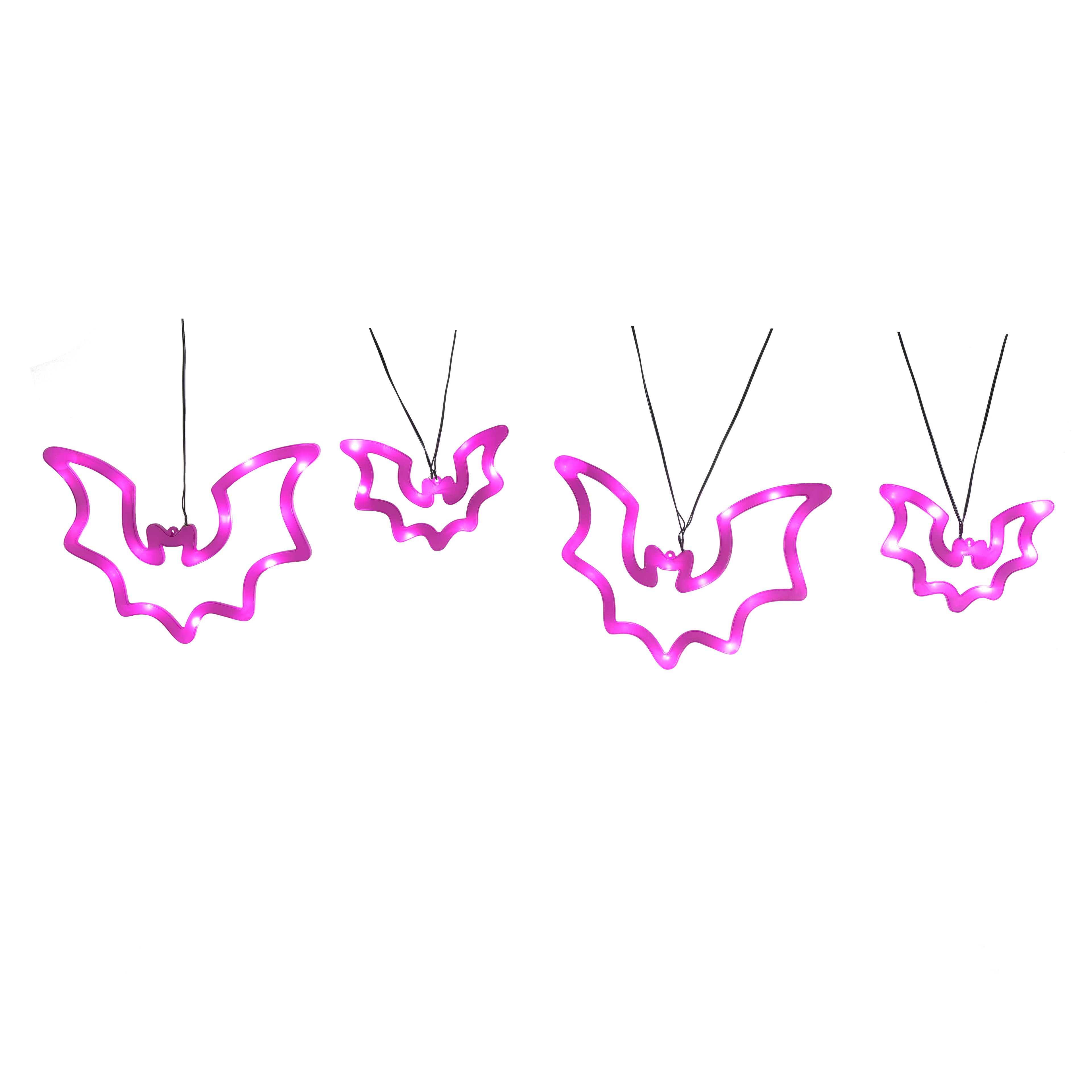 5ft. Purple Light Up Hanging Bats by Ashland&#xAE;