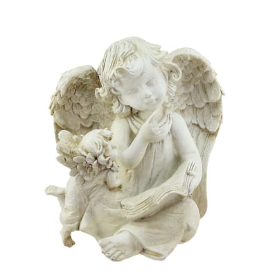 Style Selections 21.25-in H x 9.88-in W Gray Angels and