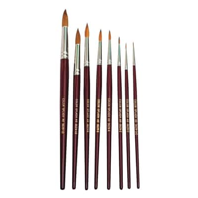 S&S Worldwide® Red Sable Watercolor Brush Set | Michaels