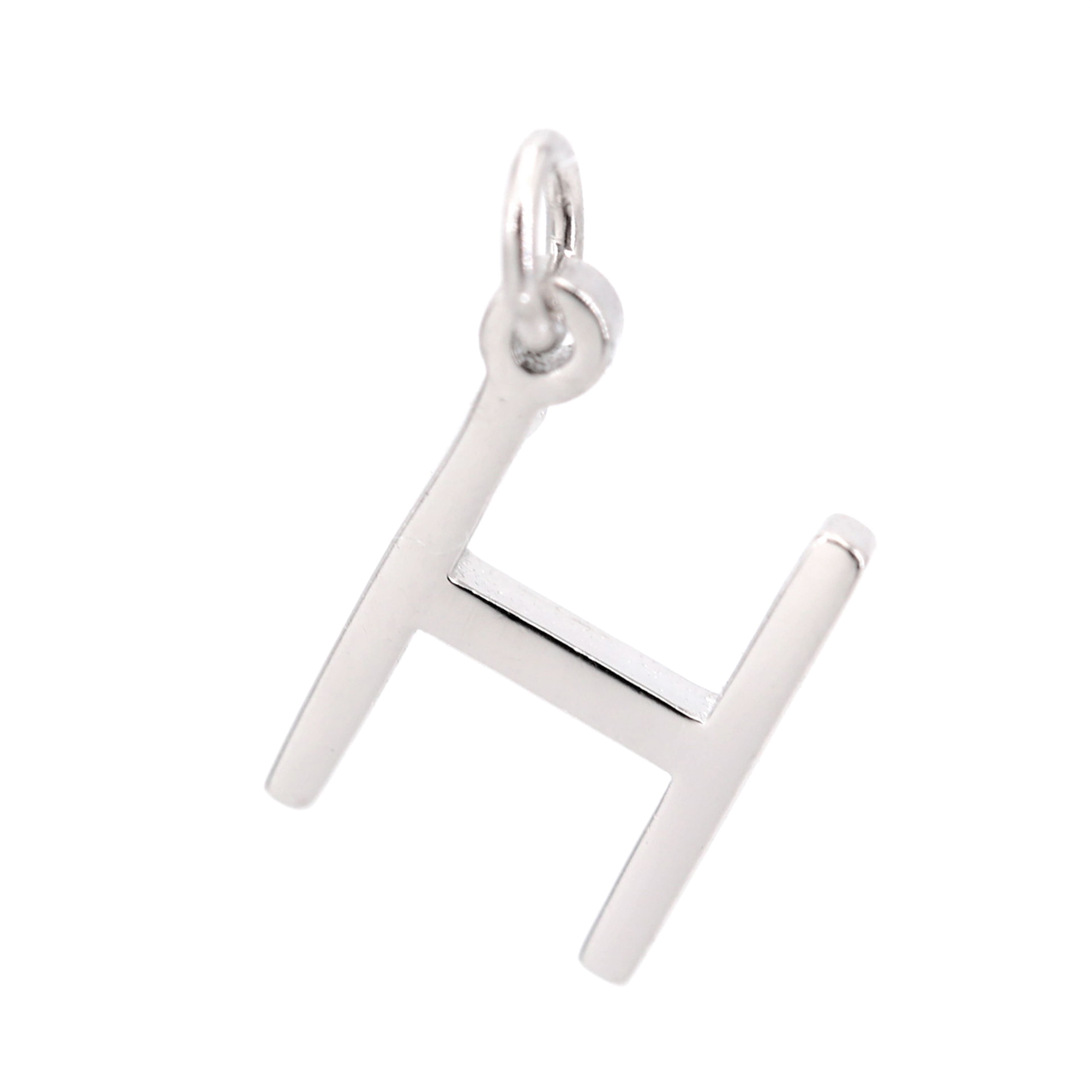 12 Pack: Sterling Silver Alphabet Charm by Bead Landing™