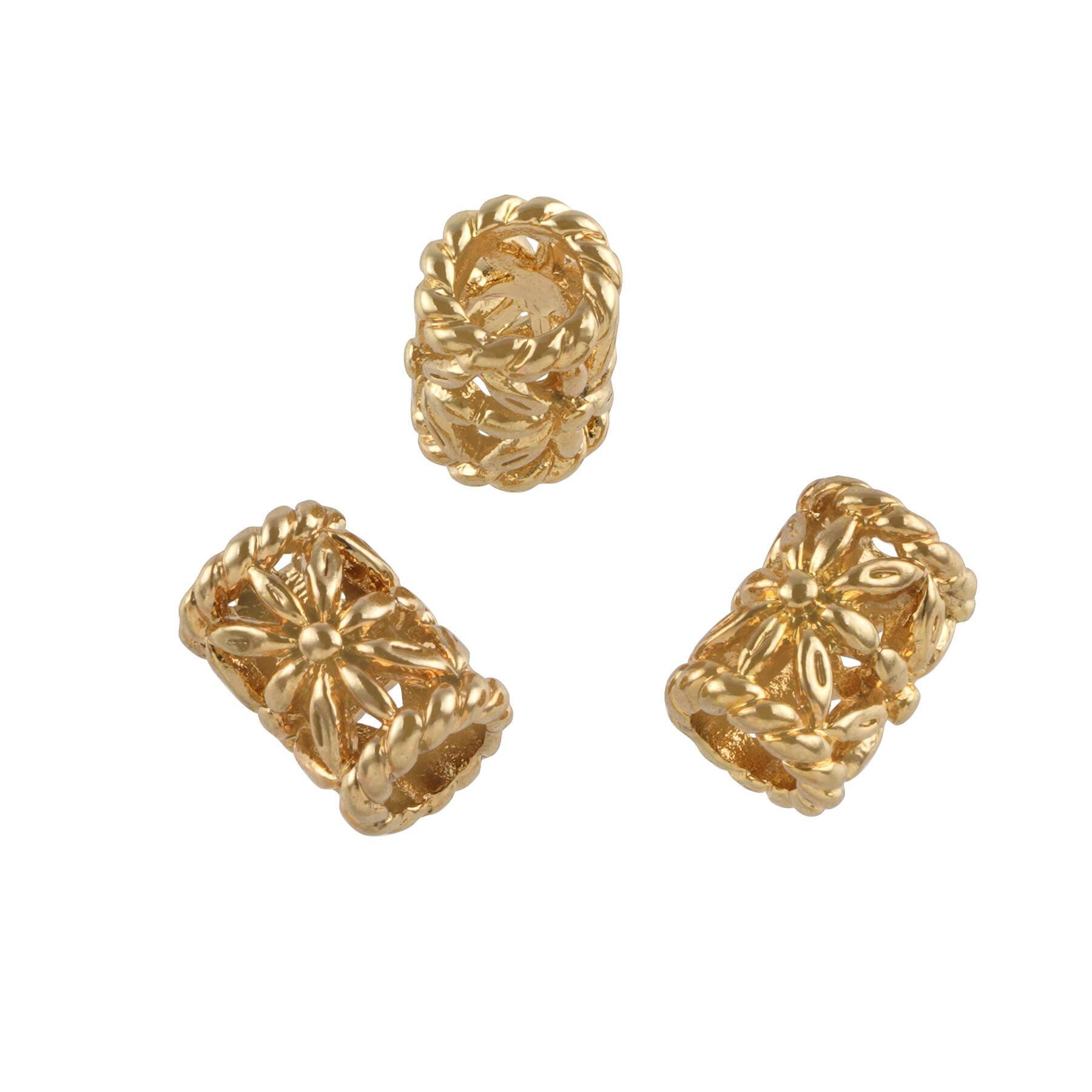 Filigree Tube Spacer Beads, 20ct. by Bead Landing™