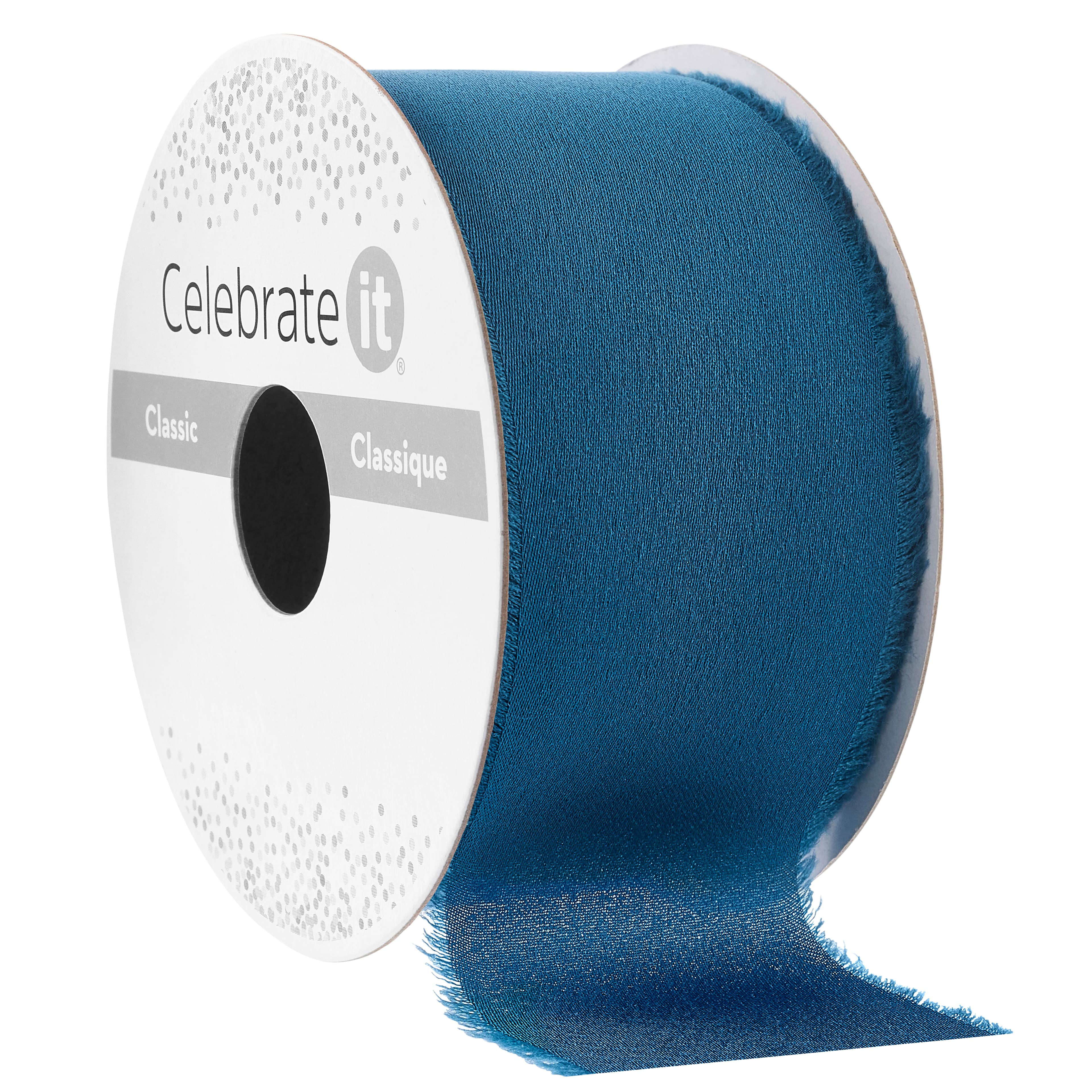Ruban bleu en satin de 3,8 cm x 2,7 m Classique de Celebrate It
