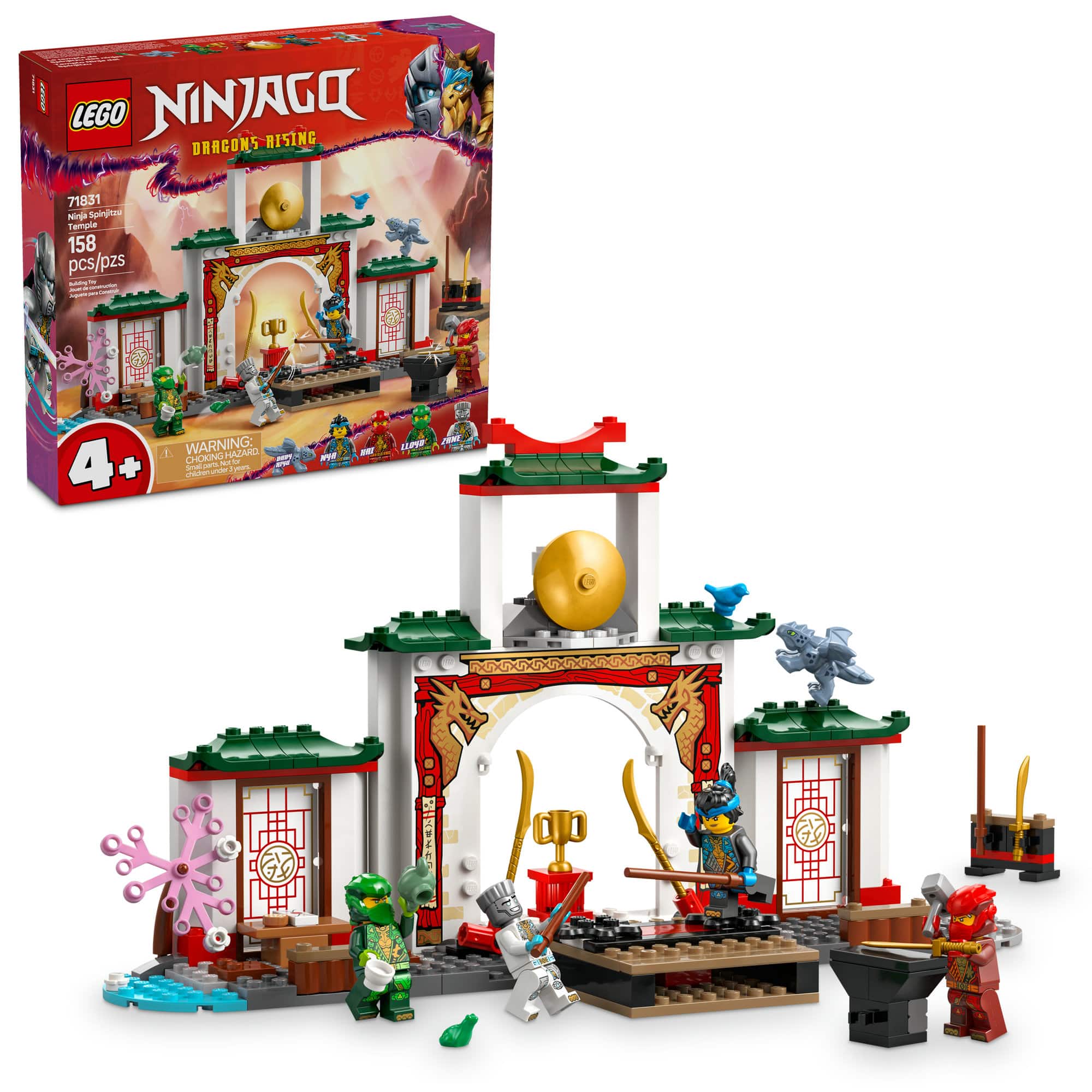 LEGO® NINJAGO® Ninja Spinjitzu Temple Action Toy Playset 71831