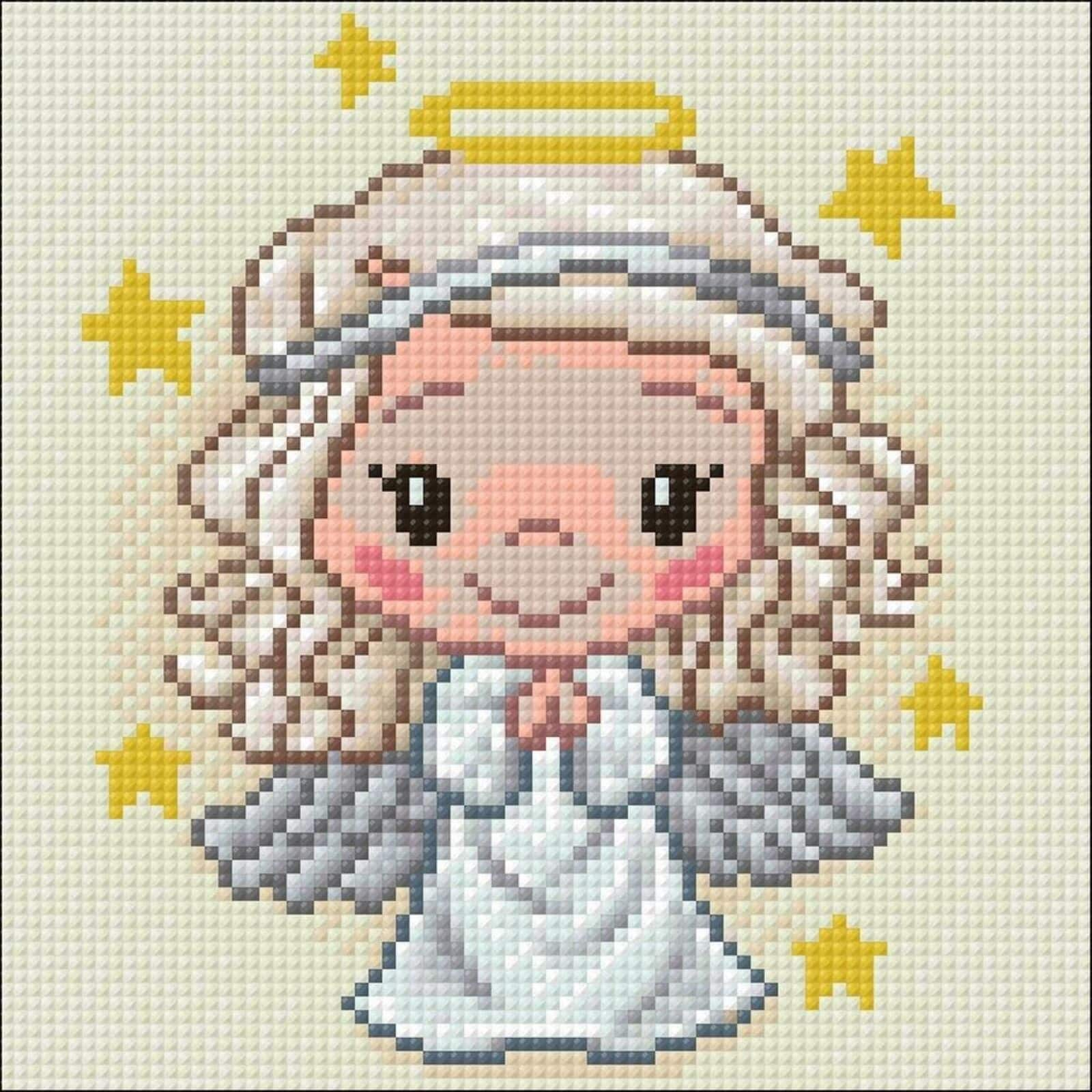 Angel Diamond Painting Set by Crafting Spark. CS2485 Diamond Art Kit. Large  Diamond Painting Kit 